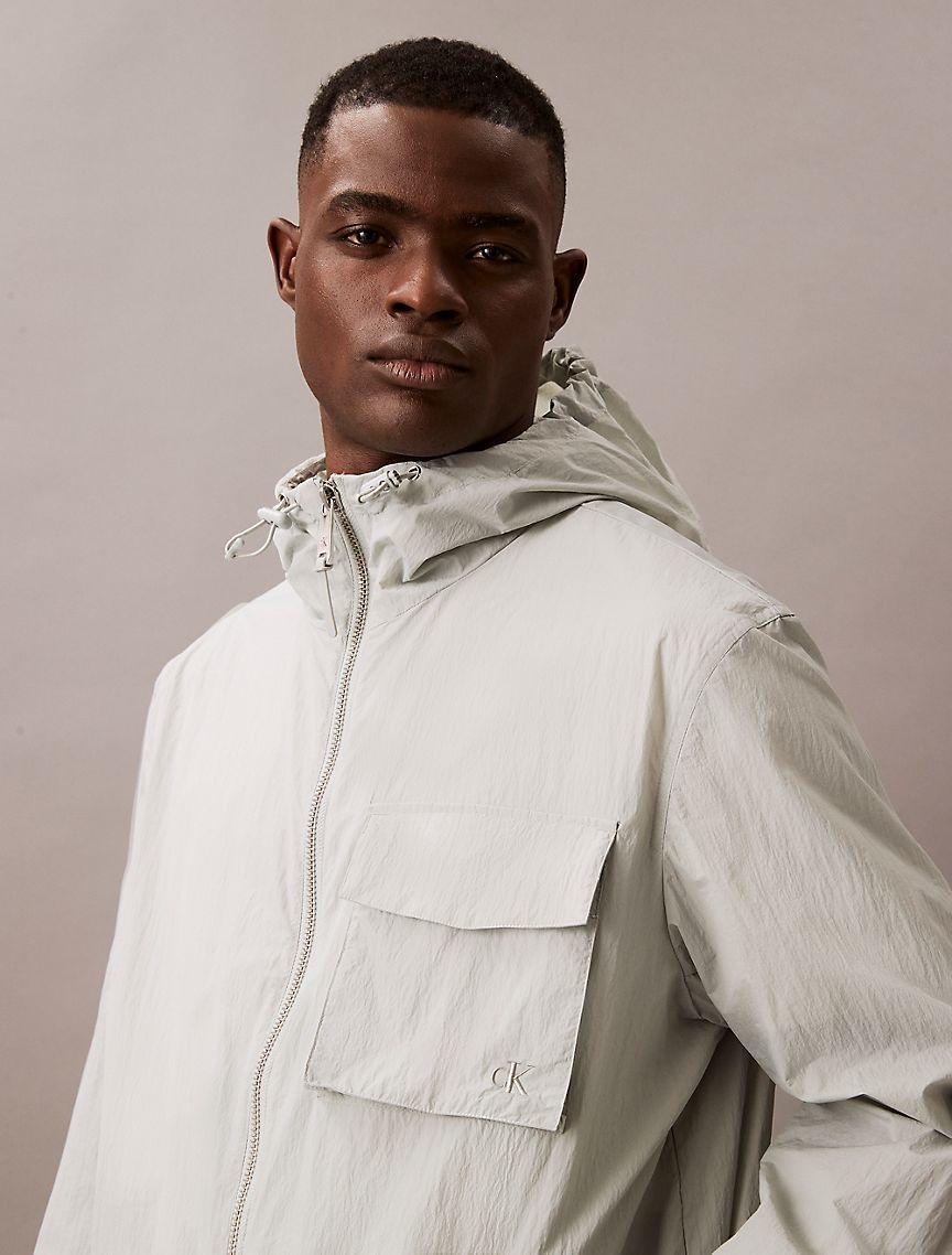 Nylon Hooded Relaxed Jacket Product Image