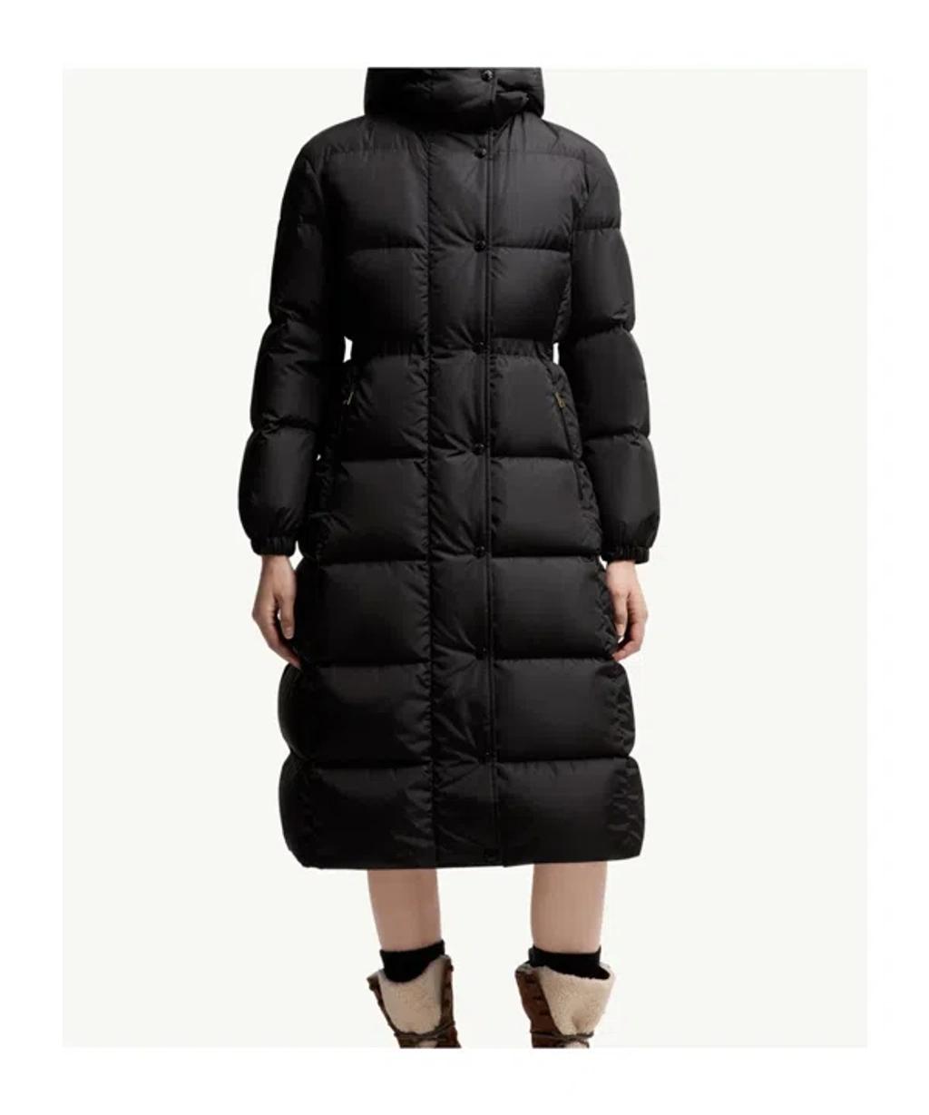 MONCLER Women Chamer Long Jacket Black Product Image
