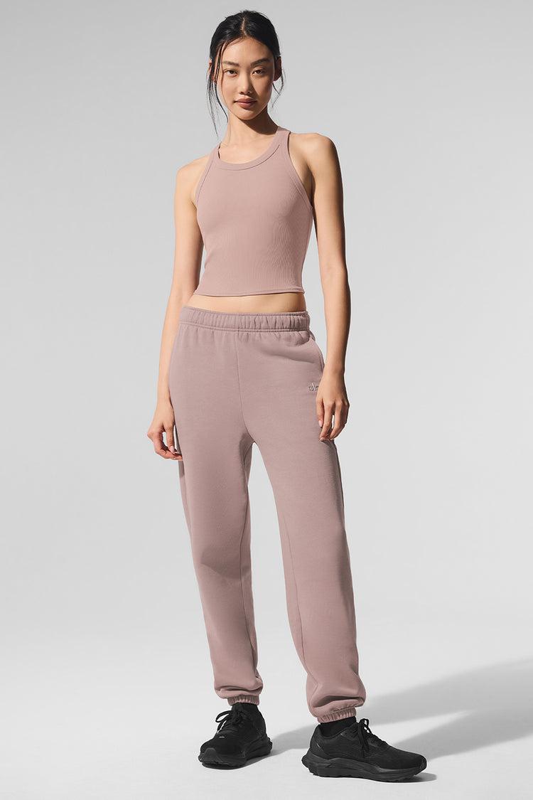 Goddess Ribbed Go-To Tank - Taupe Product Image