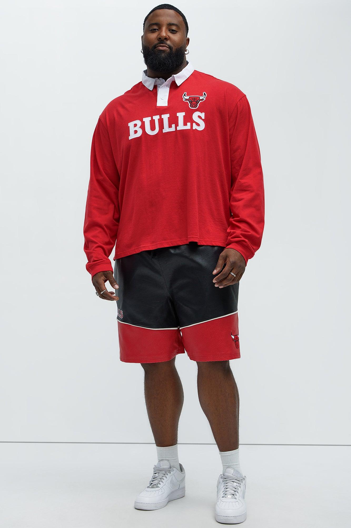 Bulls Flanker Long Sleeve Polo - Red Product Image