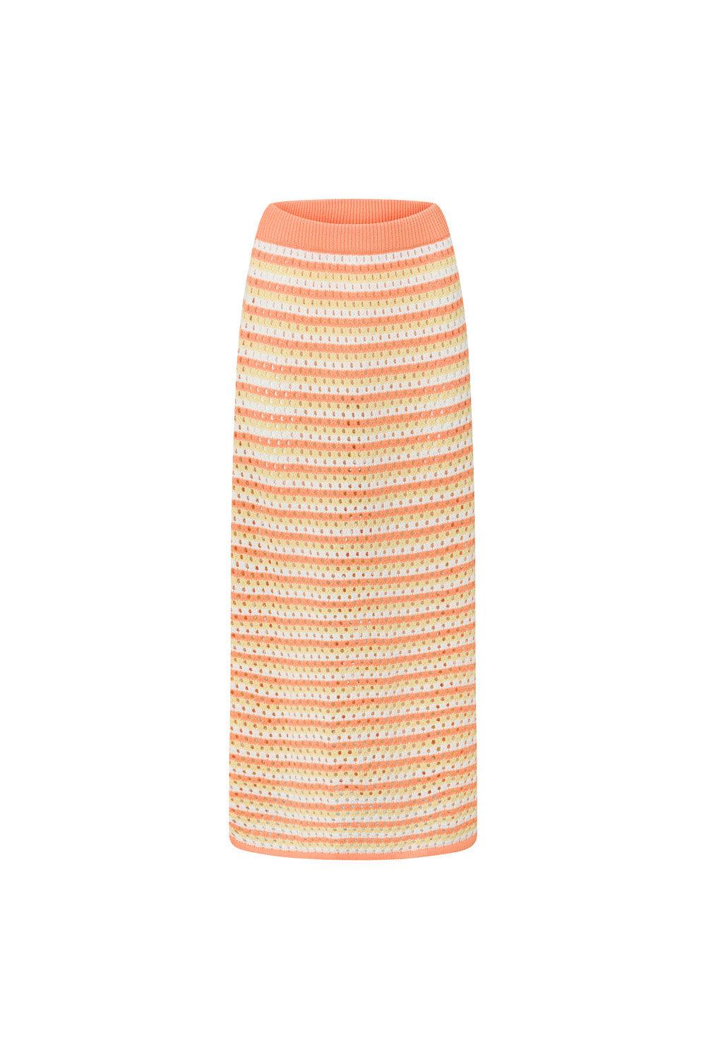 Erin Knit Skirt - Orange Product Image