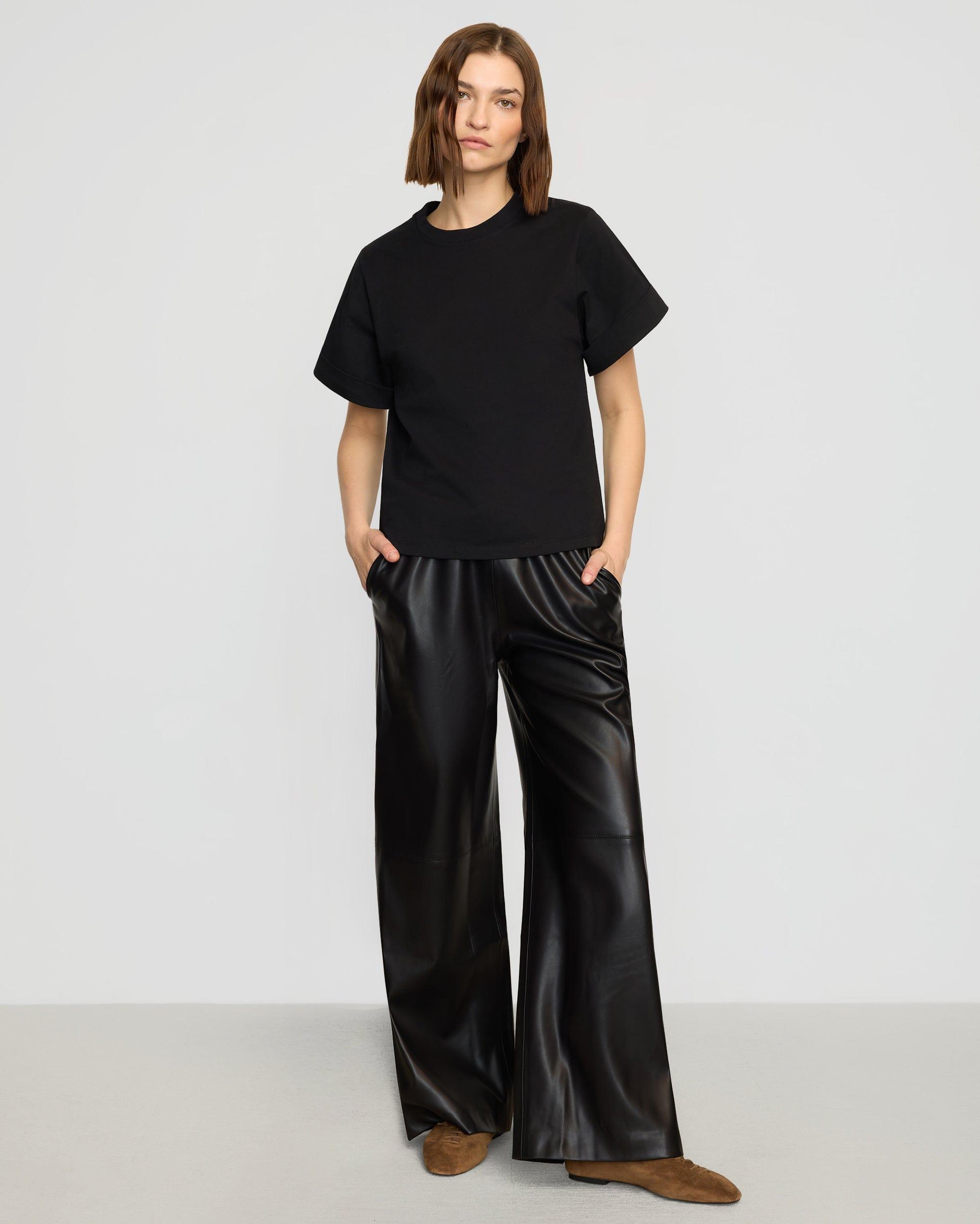 Terri Organic Cotton Structured-Cuff Tee Product Image