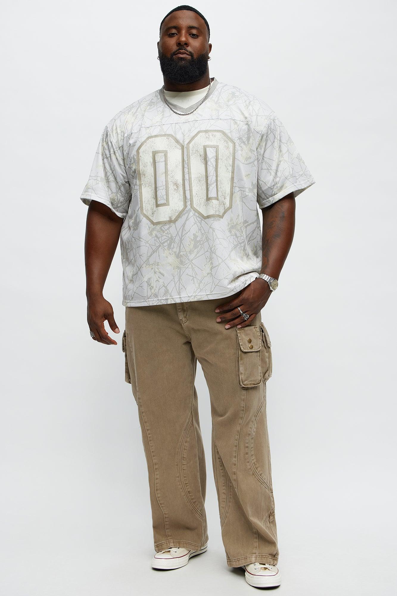 Short Sleeve Camo Jersey - Cream Male Product Image