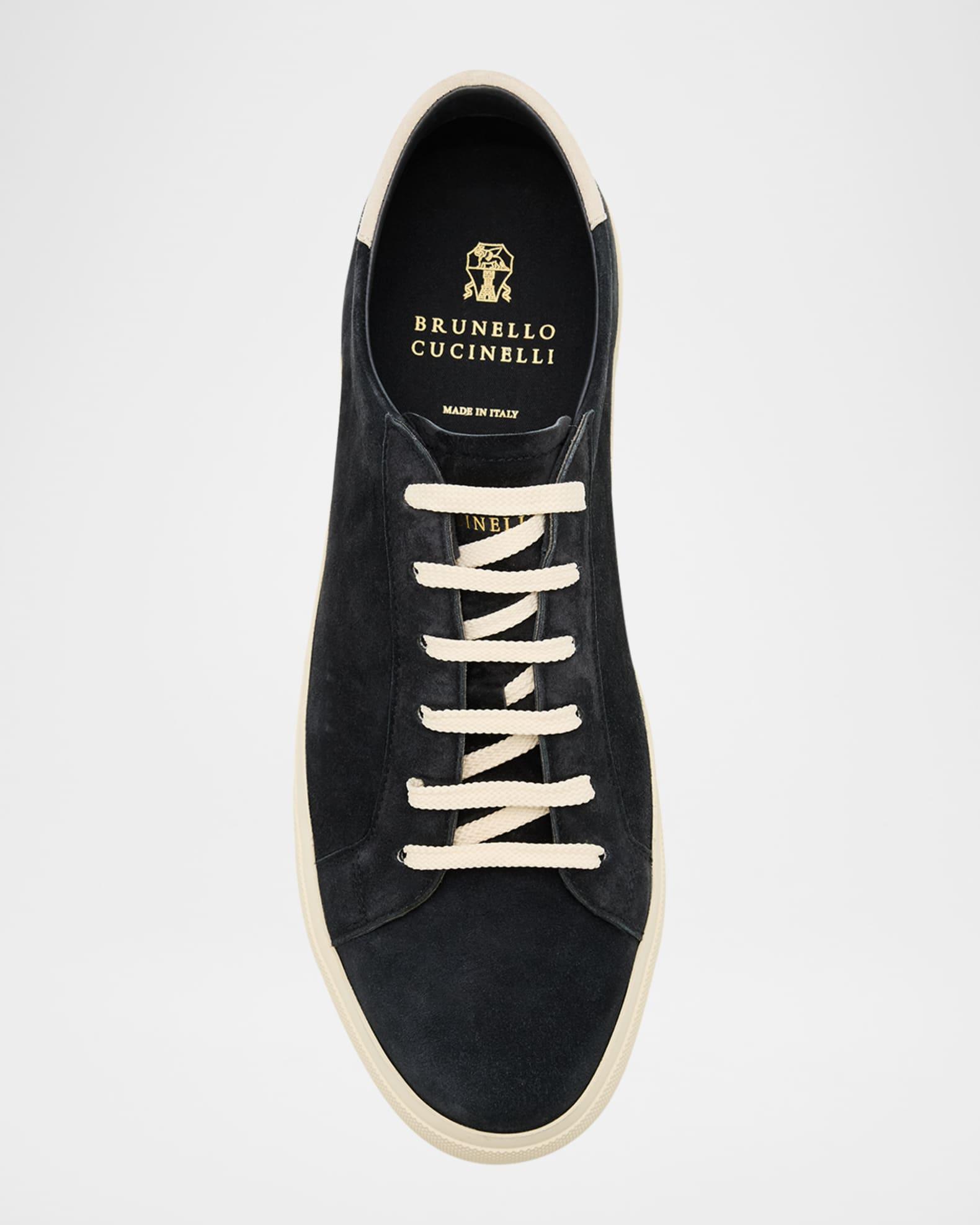 Men's Suede Low-Top Sneakers Product Image