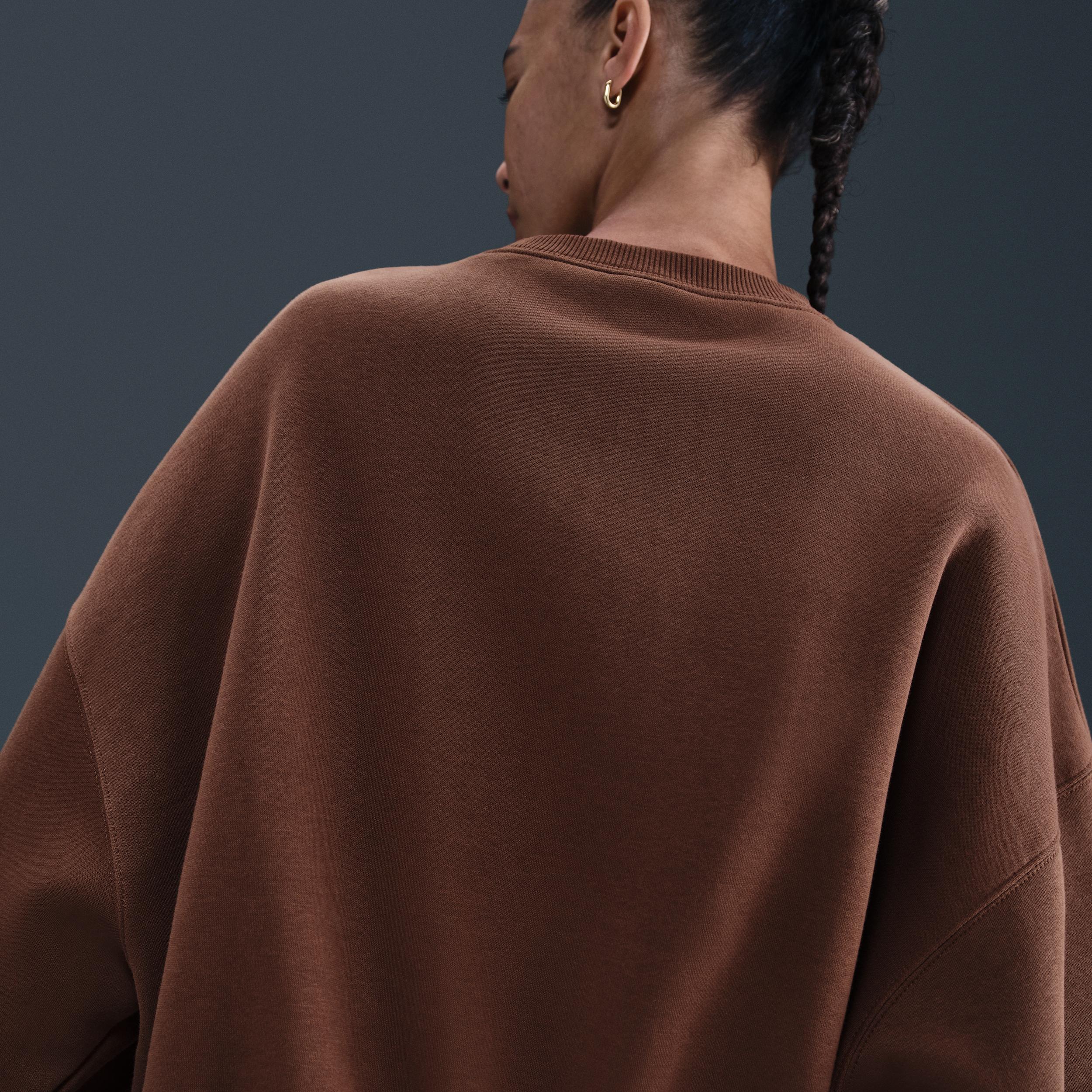 Womens Nike Sportswear Phoenix Fleece Over-Oversized Crew-Neck Sweatshirt | DQ5761-051 Product Image