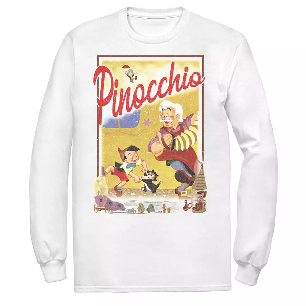 Men's Disney Pinocchio Vintage Storybook Poster Tee,  Product Image