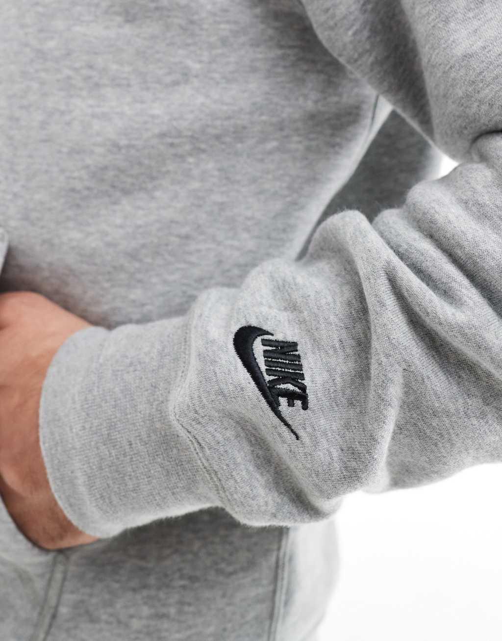 Nike Club Goddess graphic hoodie in gray Product Image