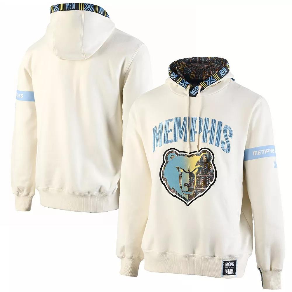 Men's NBA x Two Hype  Cream Memphis Grizzlies Culture & Hoops Collection Premium Pullover Hoodie, Size: XL, Grz Beige Product Image