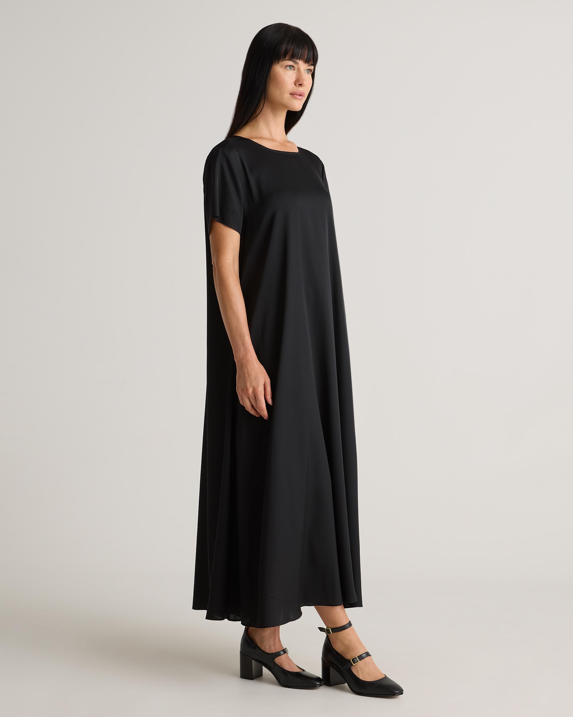 Quince | Women's Washable Stretch Silk Voluminous Maxi Dress Size XL Product Image