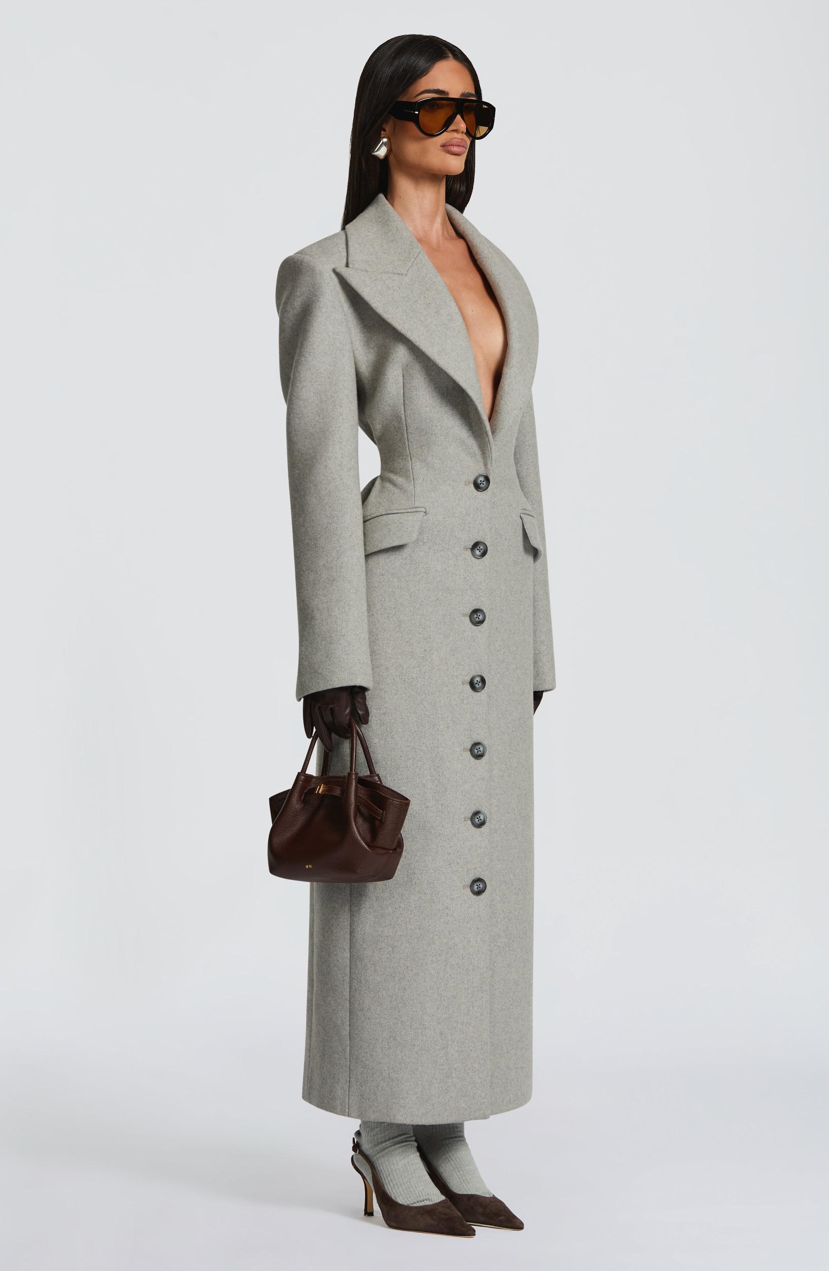 Ursula Coat - Light Grey Product Image