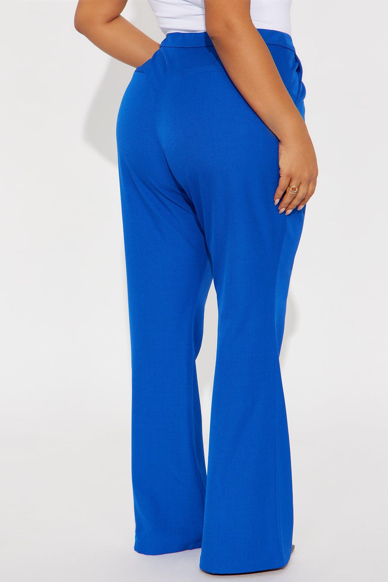 Breaking Even Flare Trouser - Royal Female Product Image