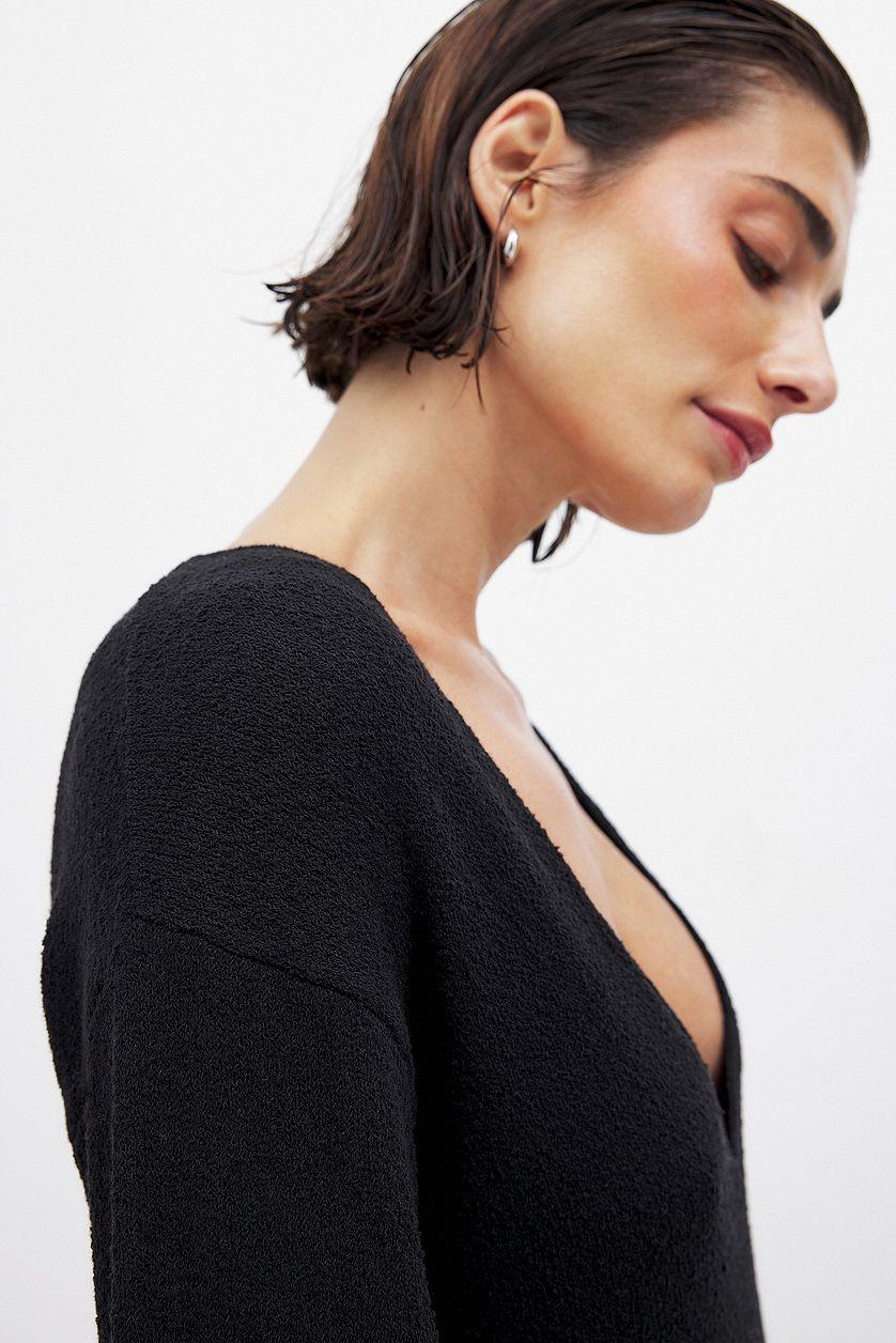 Deep V-neck Maxi Dress Product Image