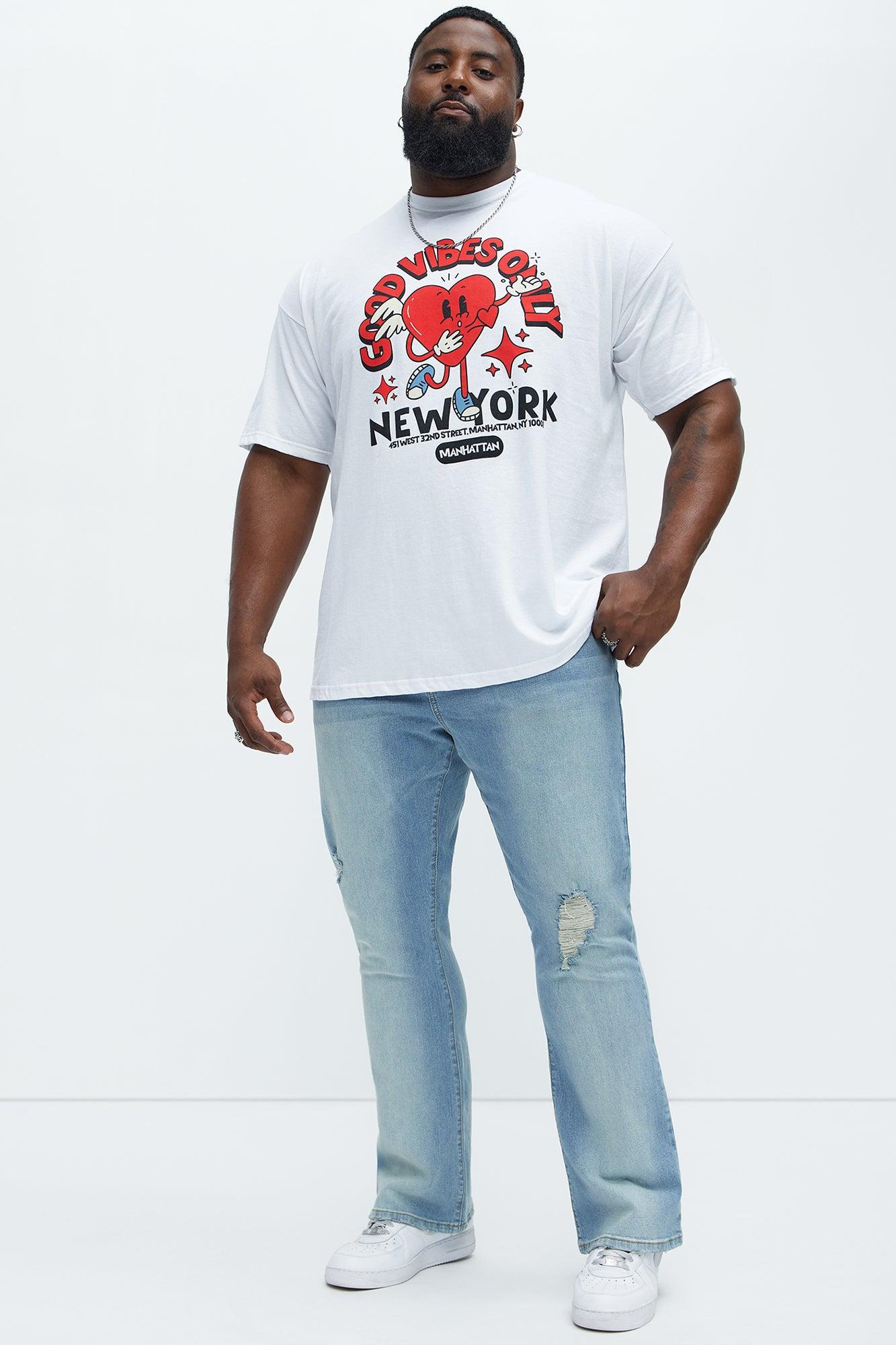 Good Vibes NYC Short Sleeve Tee - White Product Image