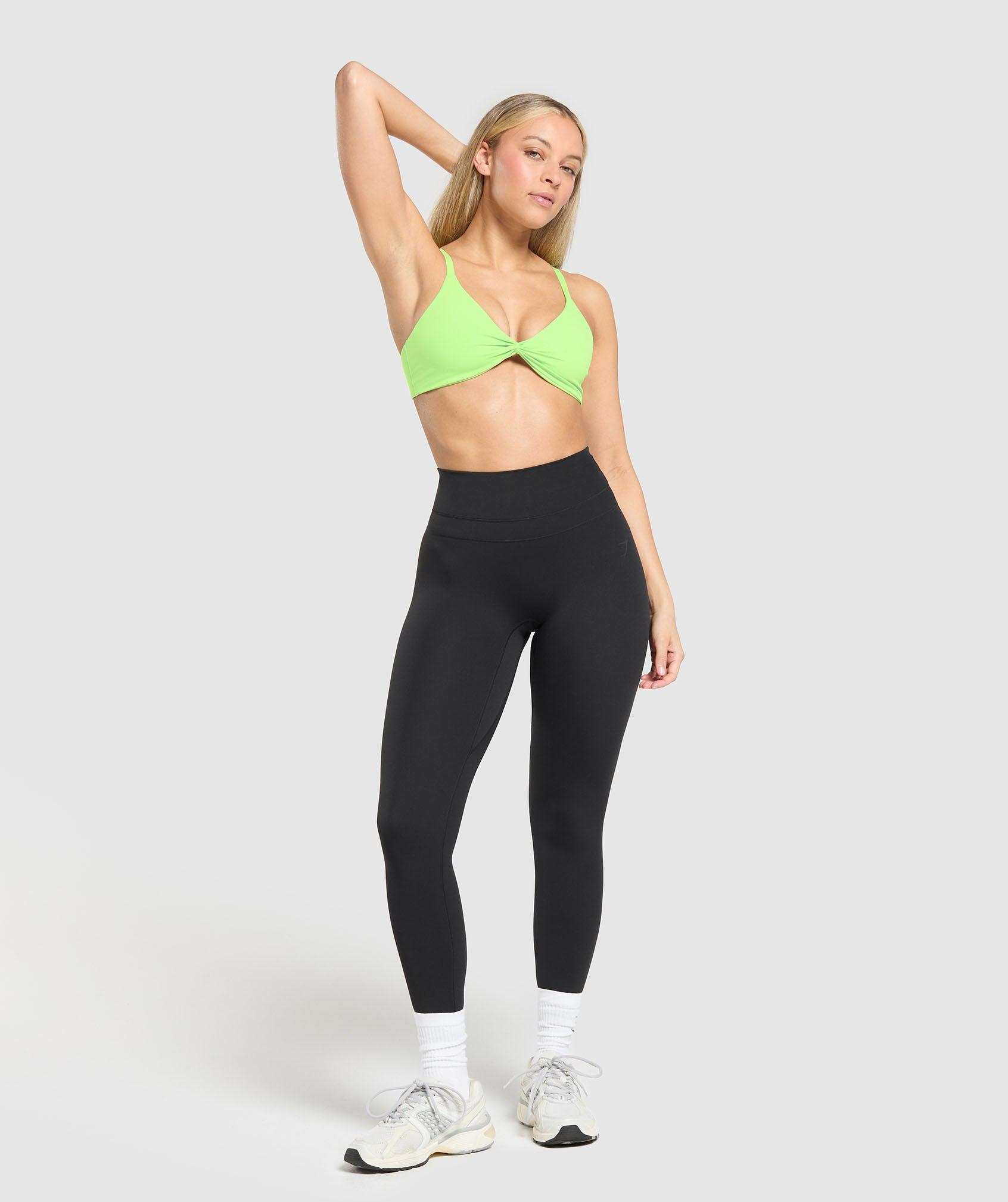 Gymshark Twist Front Bralette - Energy Gelato Green Female Product Image