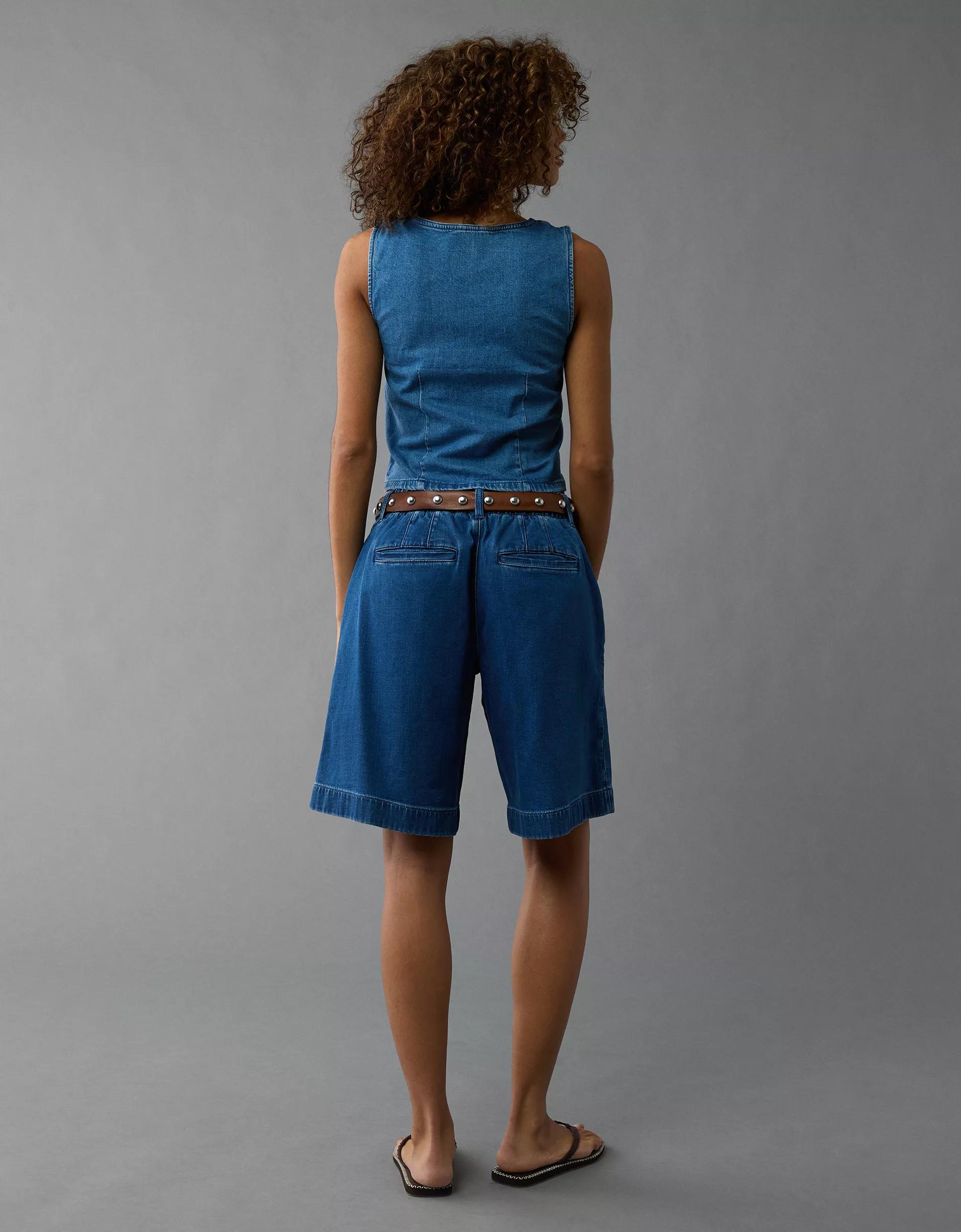 AE Denim V-Neck Tank Top Product Image