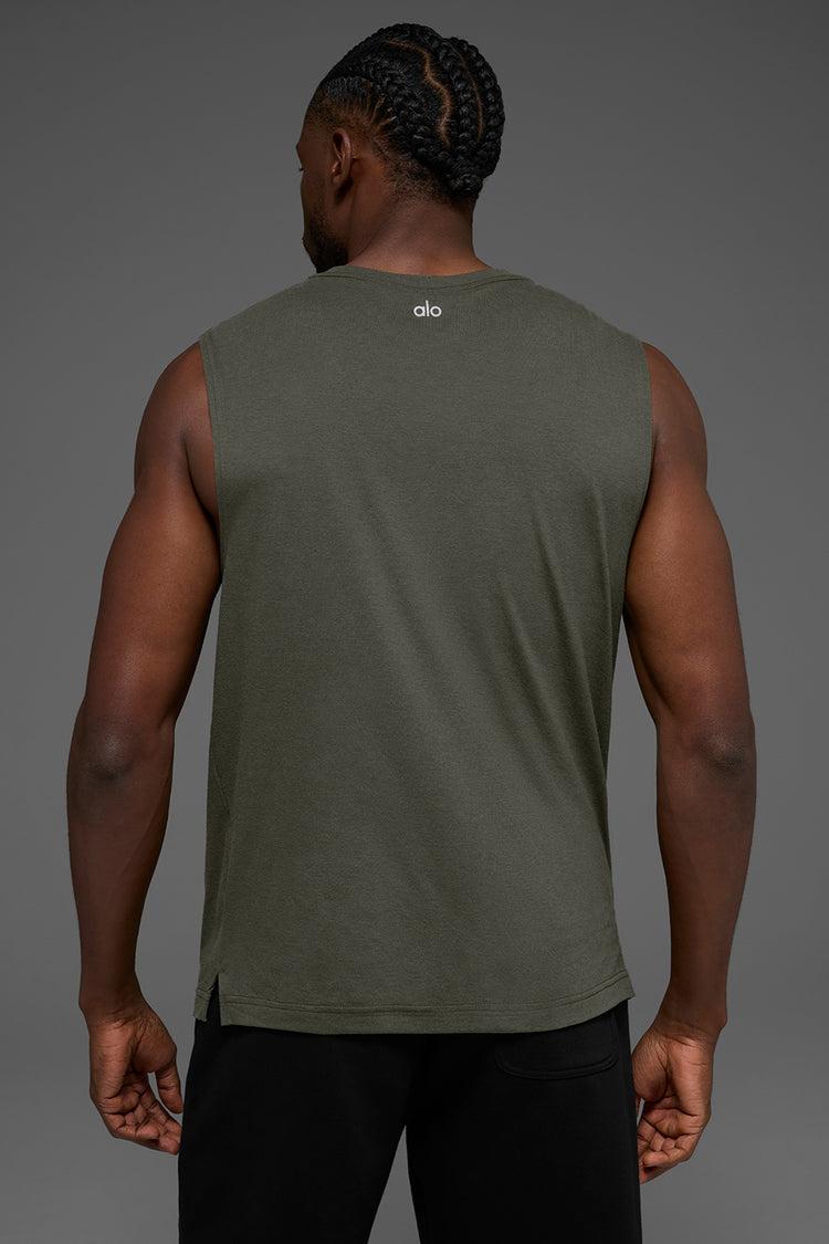 The Triumph Muscle Tank - Stealth Green Product Image