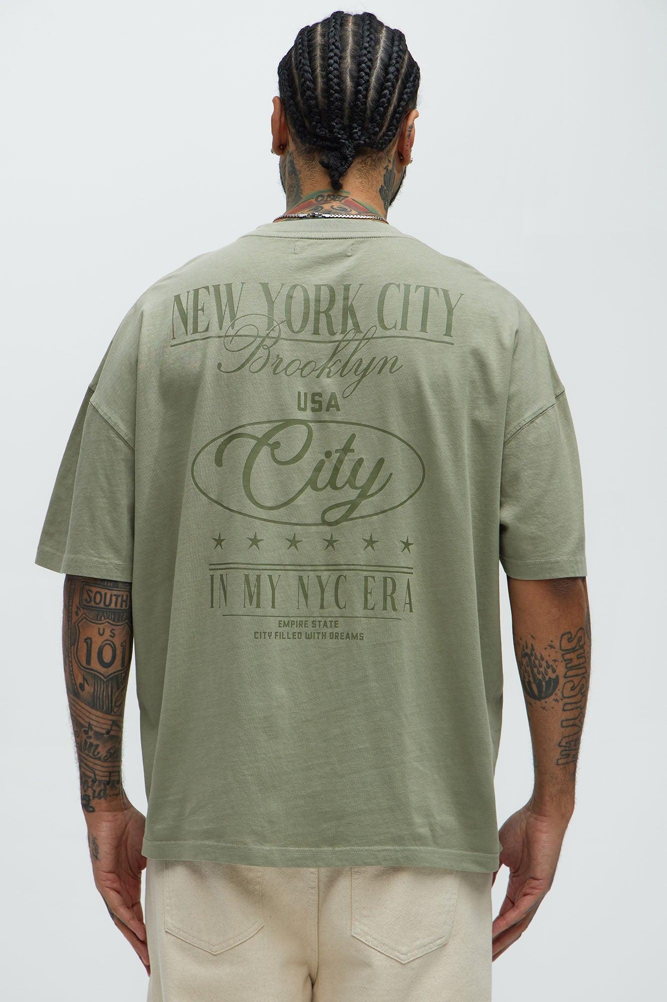 Brooklyn Oversized Short Sleeve Tee - Olive Product Image