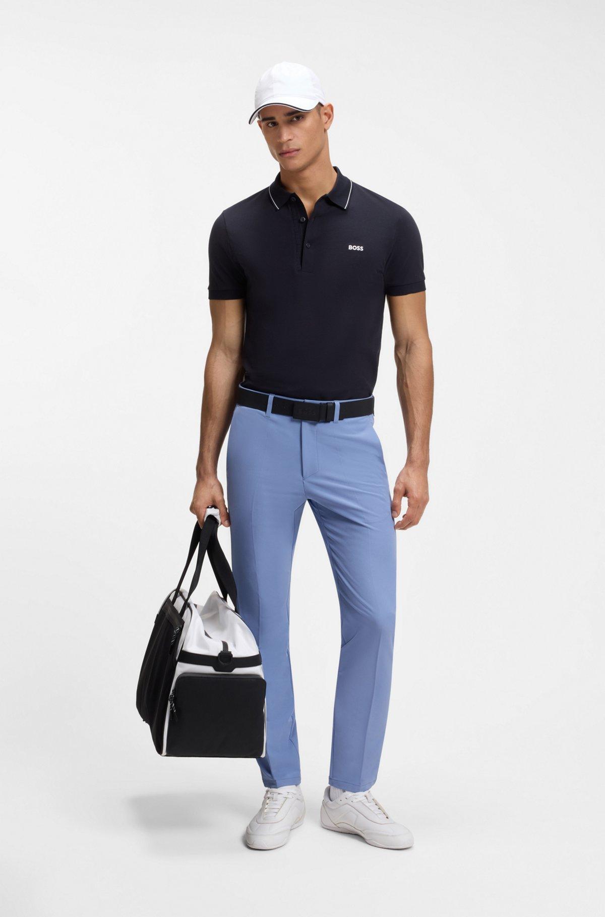 Slim-fit pants in water-repellent stretch fabric Product Image