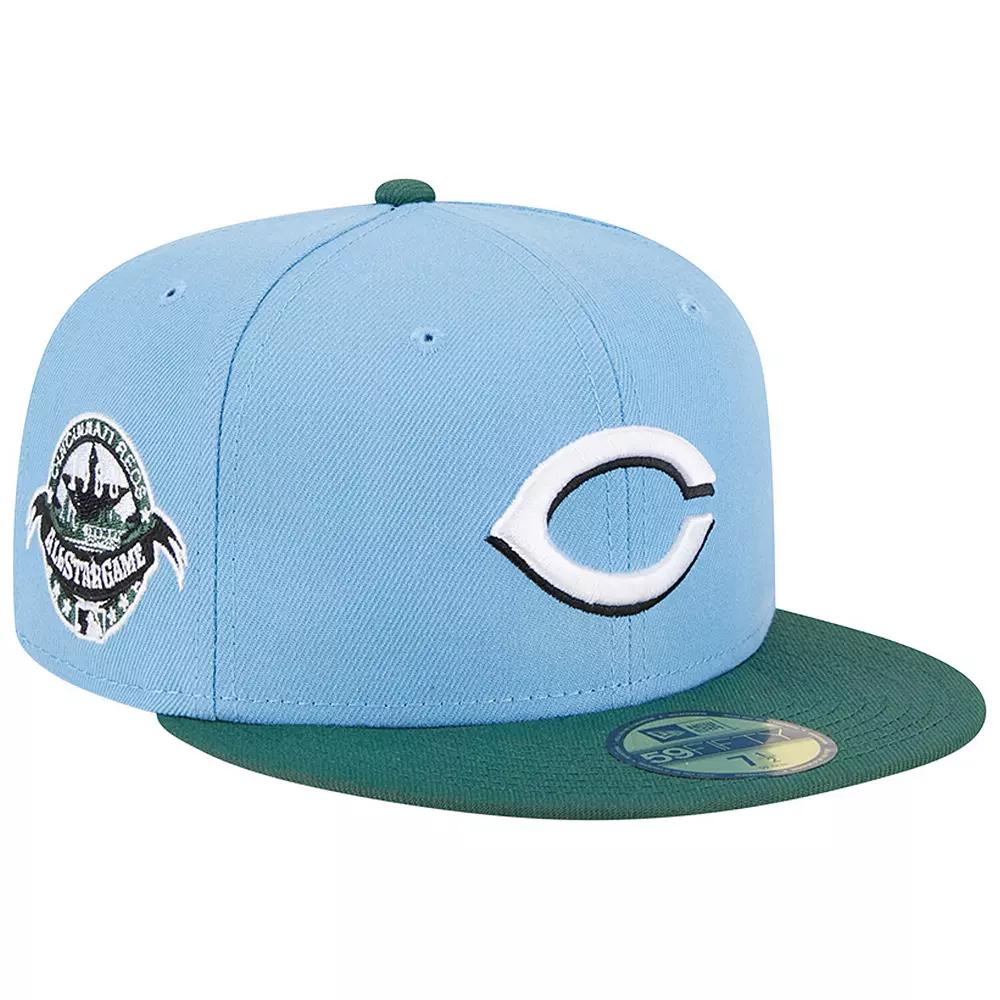 Men's New Era Sky Blue/Cilantro Cincinnati Reds 1988 MLB All-Star Game 59FIFTY Fitted Hat,  Product Image