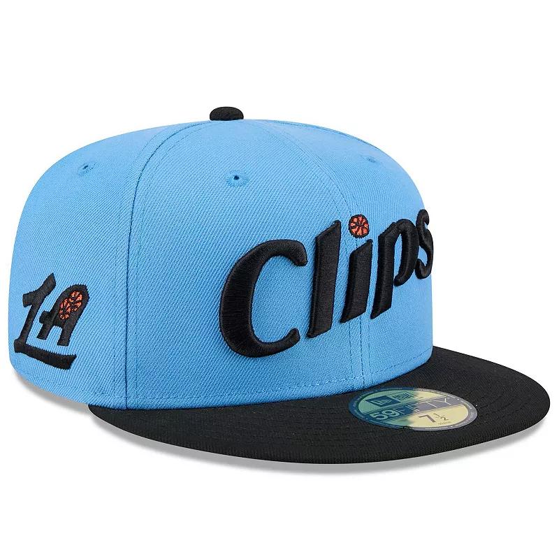 Men's New Era  Light Blue LA Clippers 2024/25 City Edition 59FIFTY Fitted Hat, Size: 7 7/8 Product Image
