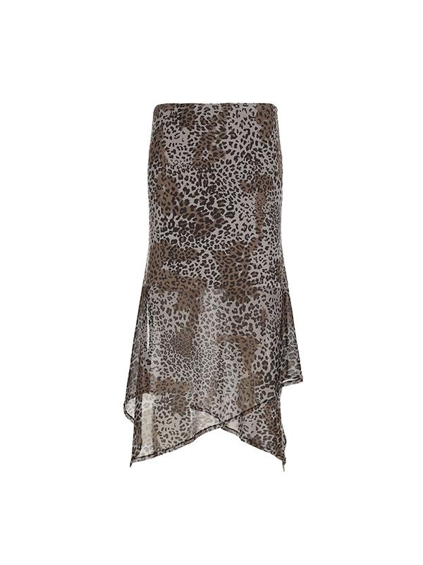 Irregular Split Mesh Maxi Skirt Product Image