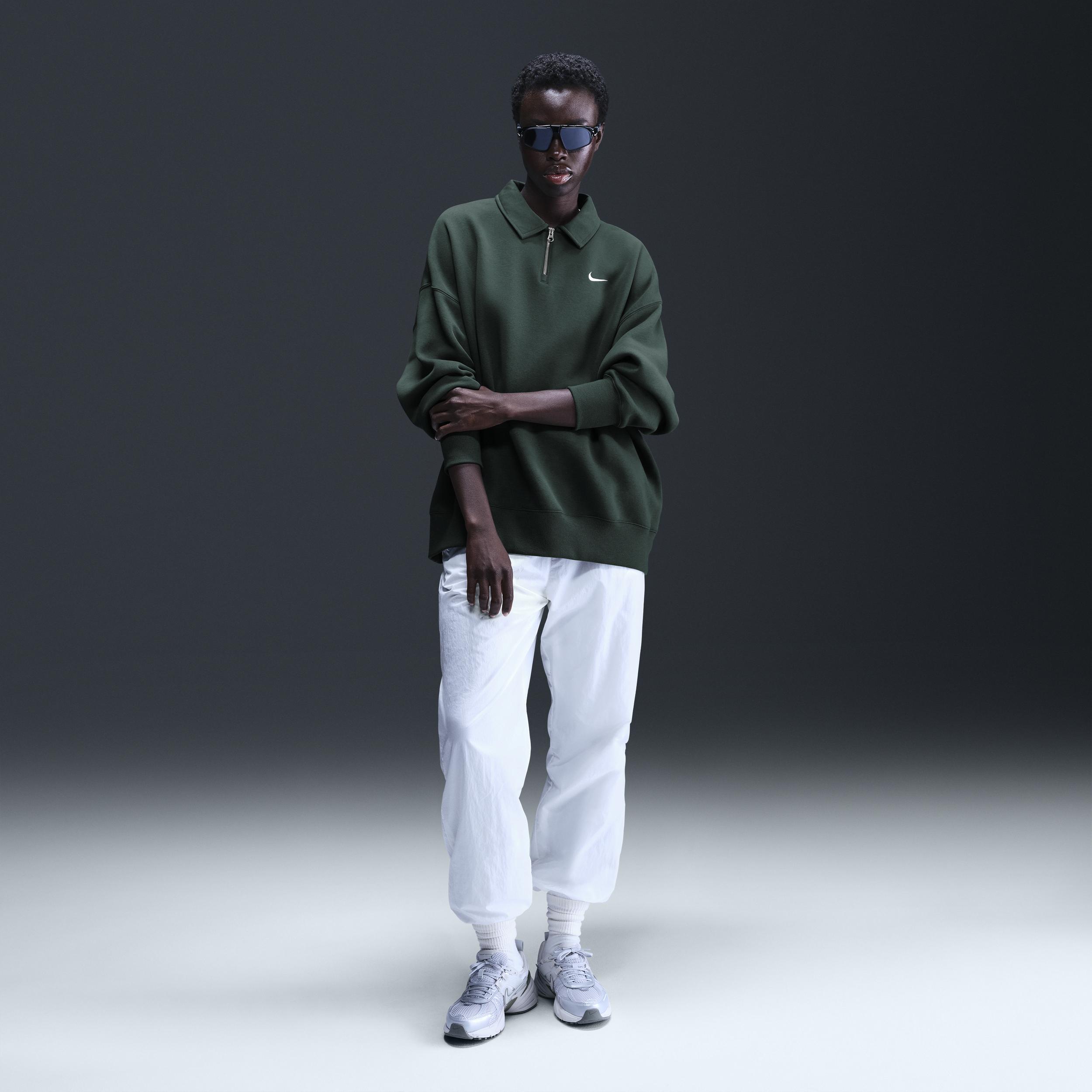 Women's Nike Sportswear Phoenix Fleece Oversized 1/4-Zip Polo Product Image