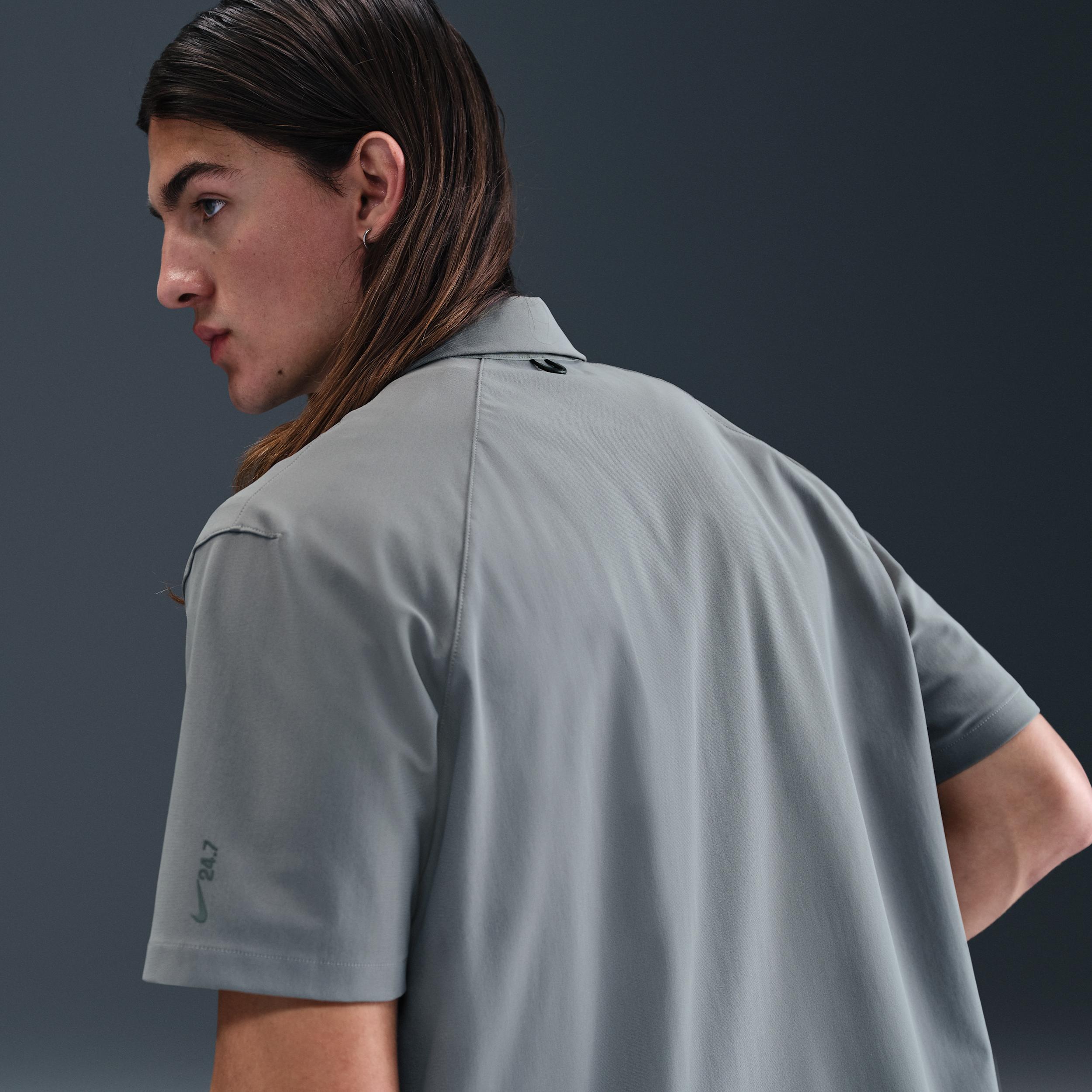 Nike Men's 24.7 PerfectStretch Dri-FIT Short-Sleeve Snap-Down Top Product Image