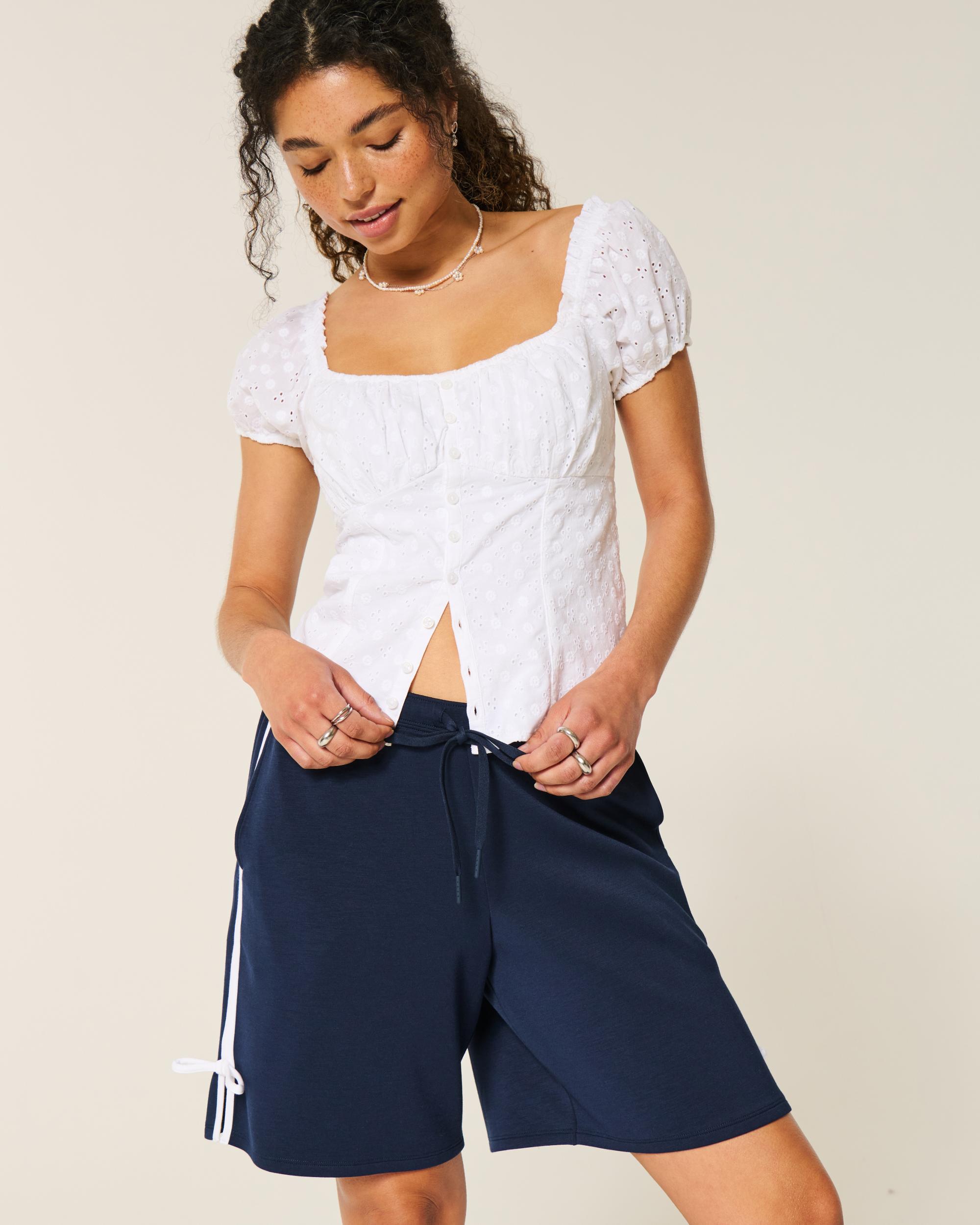 Gilly Hicks Active Cooldown Side Bow Shorts Product Image