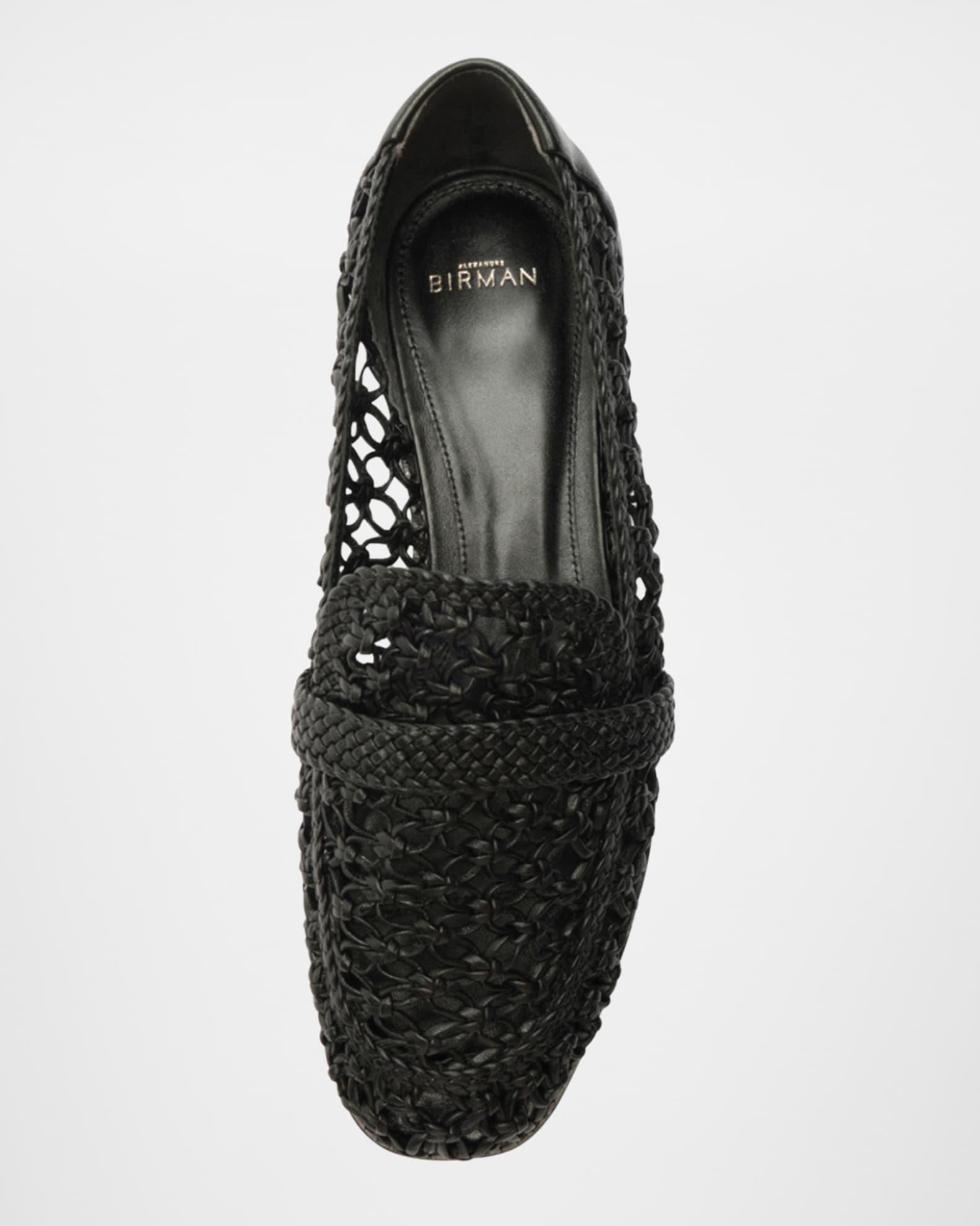 Jane Woven Leather Loafers Product Image