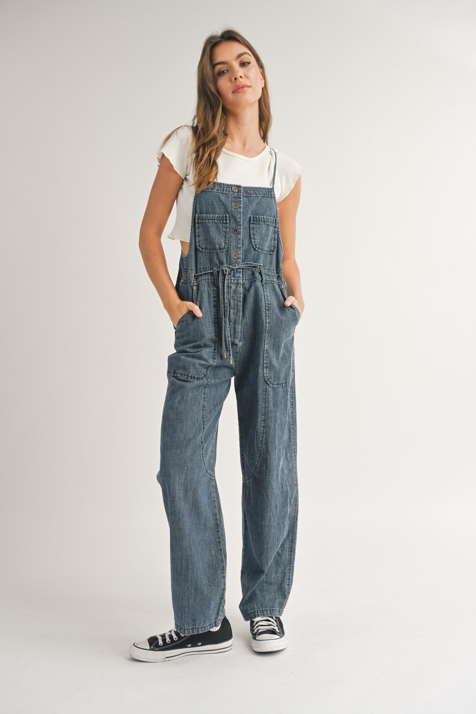 Soft Denim Jumpsuit Product Image