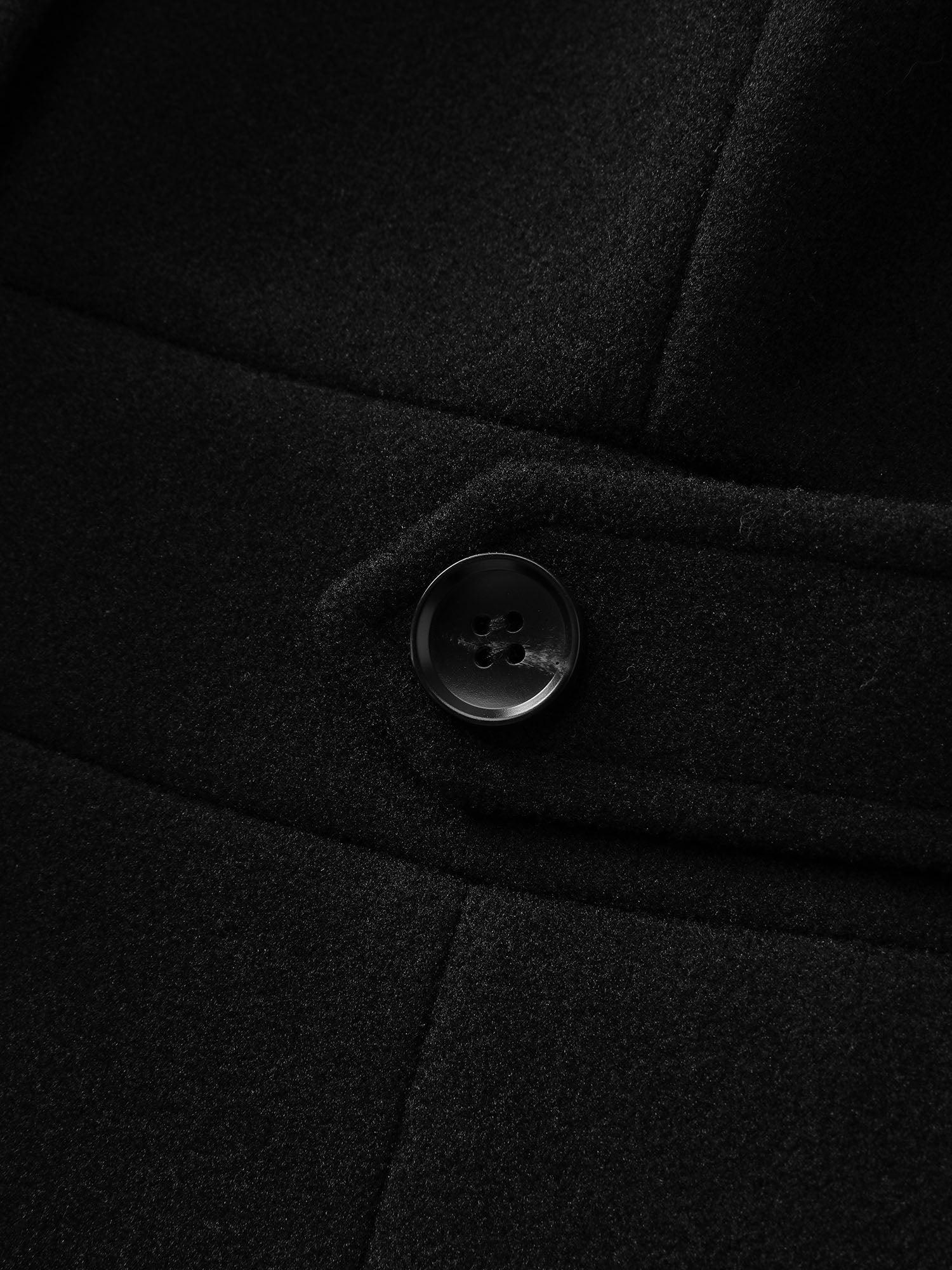 Notched Collar Cinched Waist Coat Female Product Image