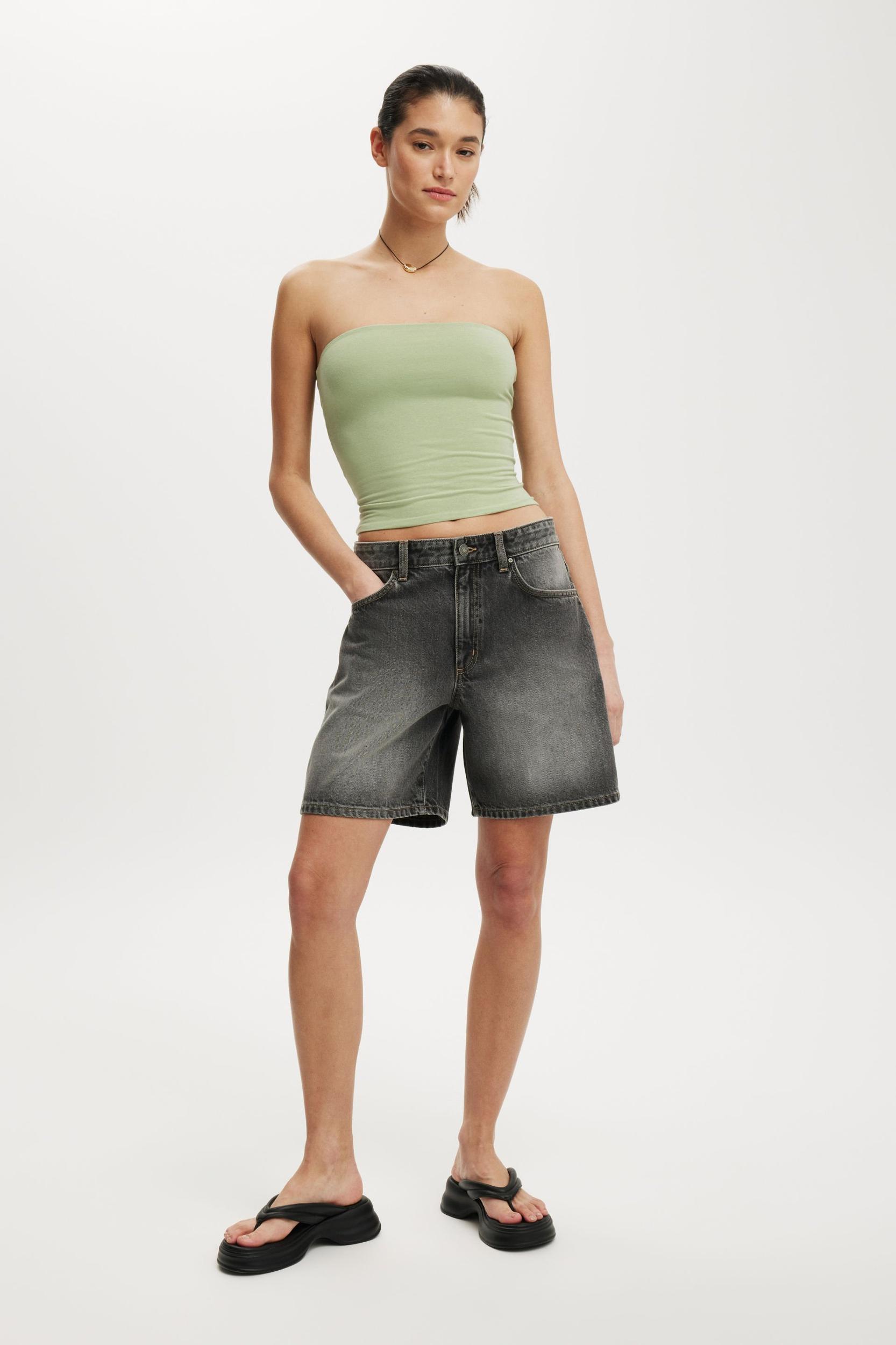 Relaxed Denim Short Product Image