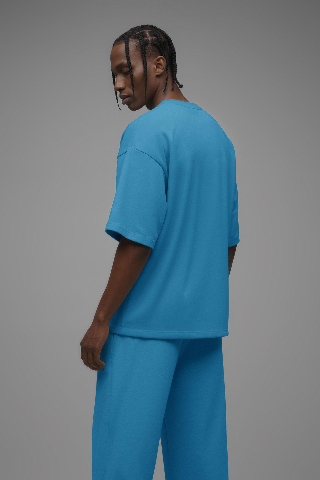 410 Oversized Fleece Tee - Navy Male Product Image