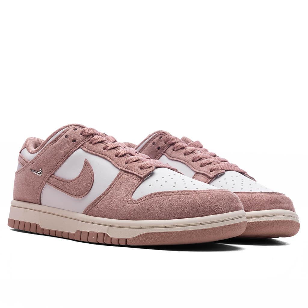 Women's Dunk Low 'Rose Whisper' - White/Particle Pink/Sail/Metallic Silver Female Product Image