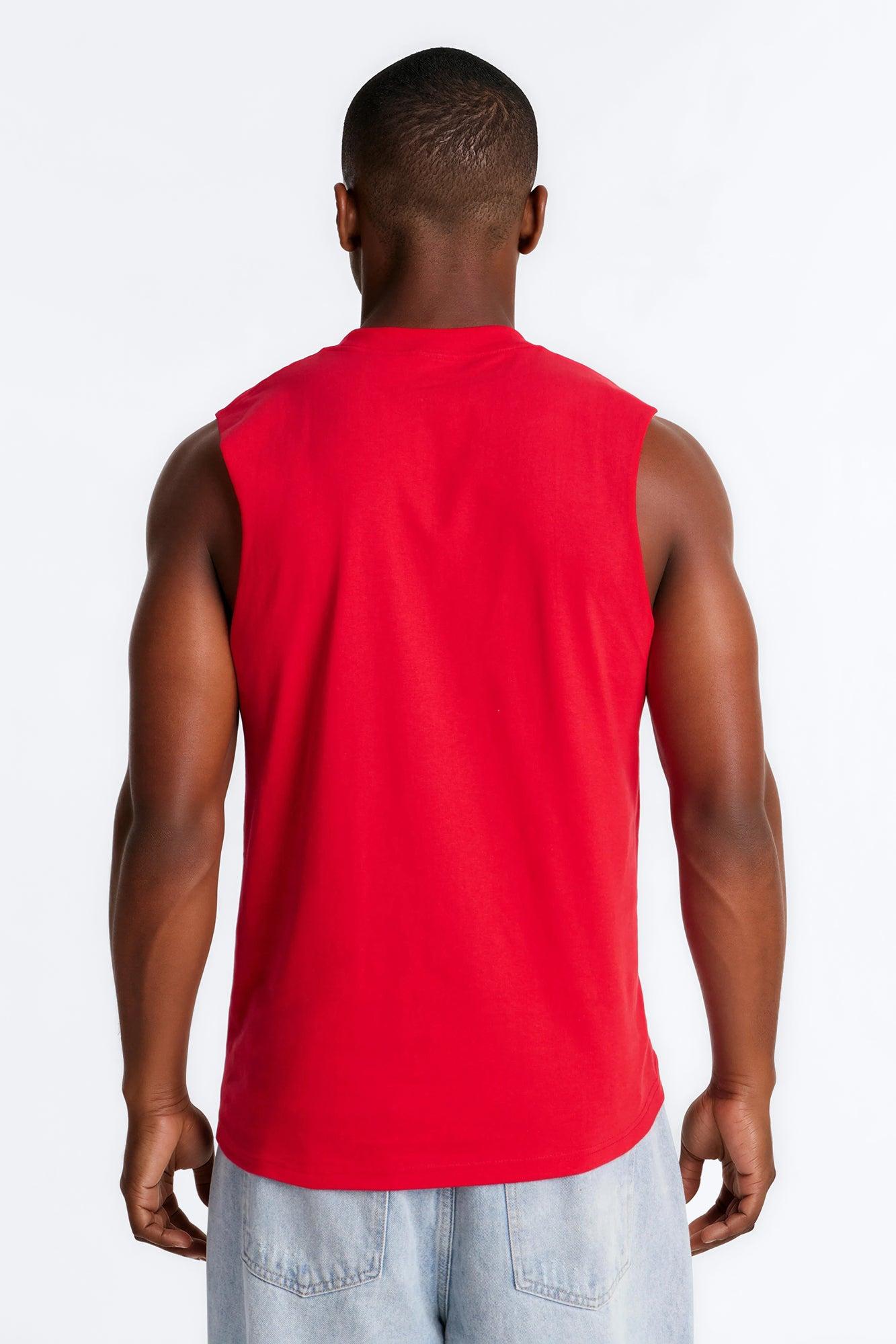 Osaka Japan Muscle Tee - Red Male Product Image