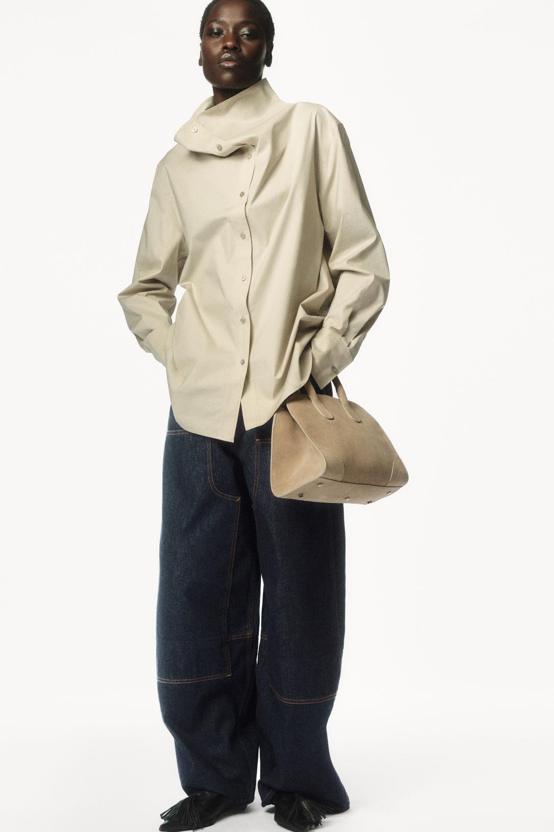 RELAXED FUNNEL-NECK SHIRT Product Image