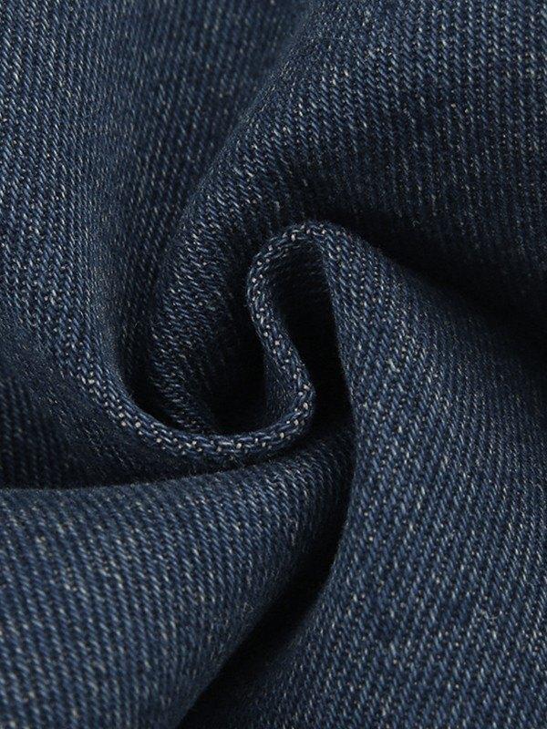 Panel Striped Vintage Flare Jeans Product Image