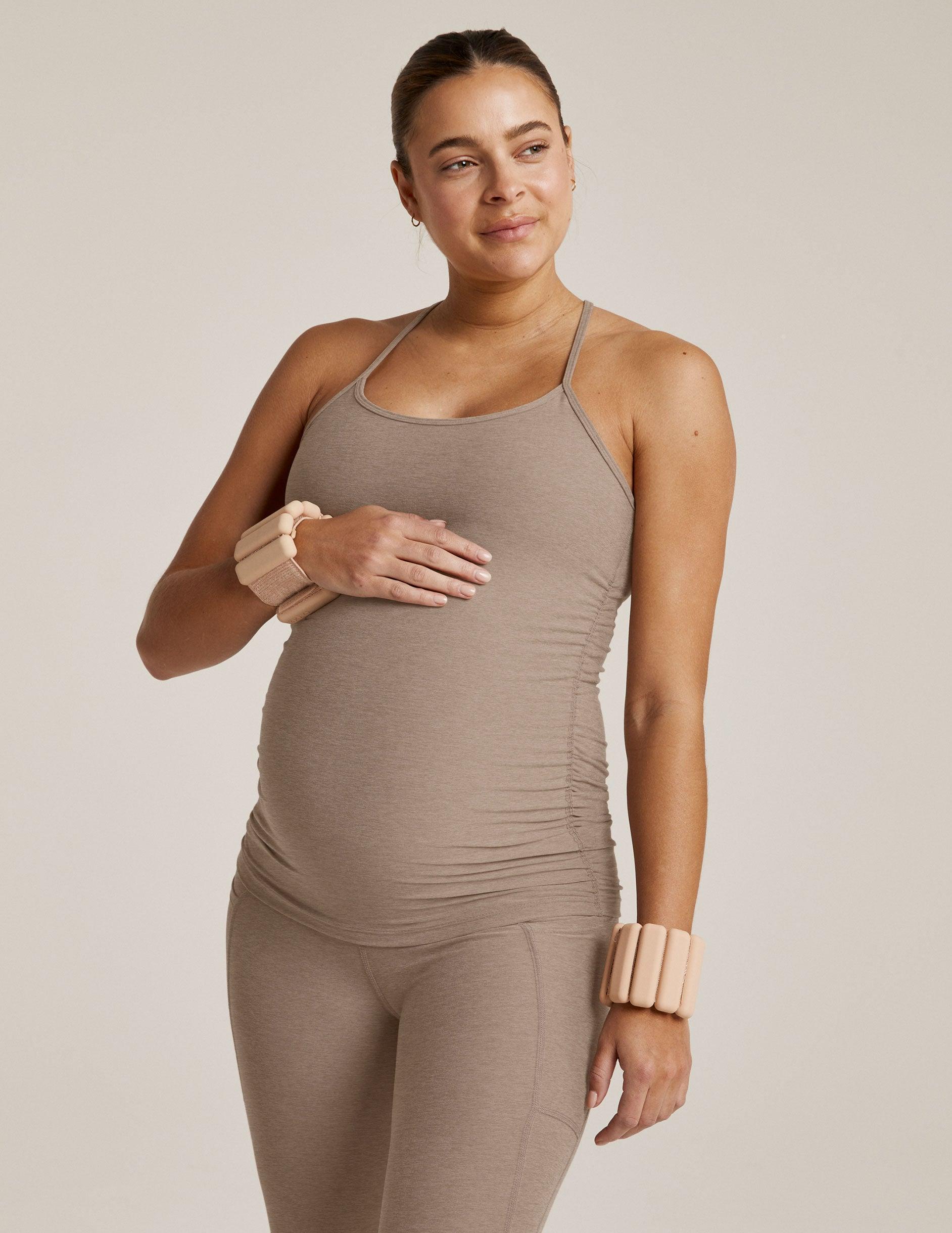 Spacedye Keep Your Cool Maternity Slim Racerback Tank Product Image