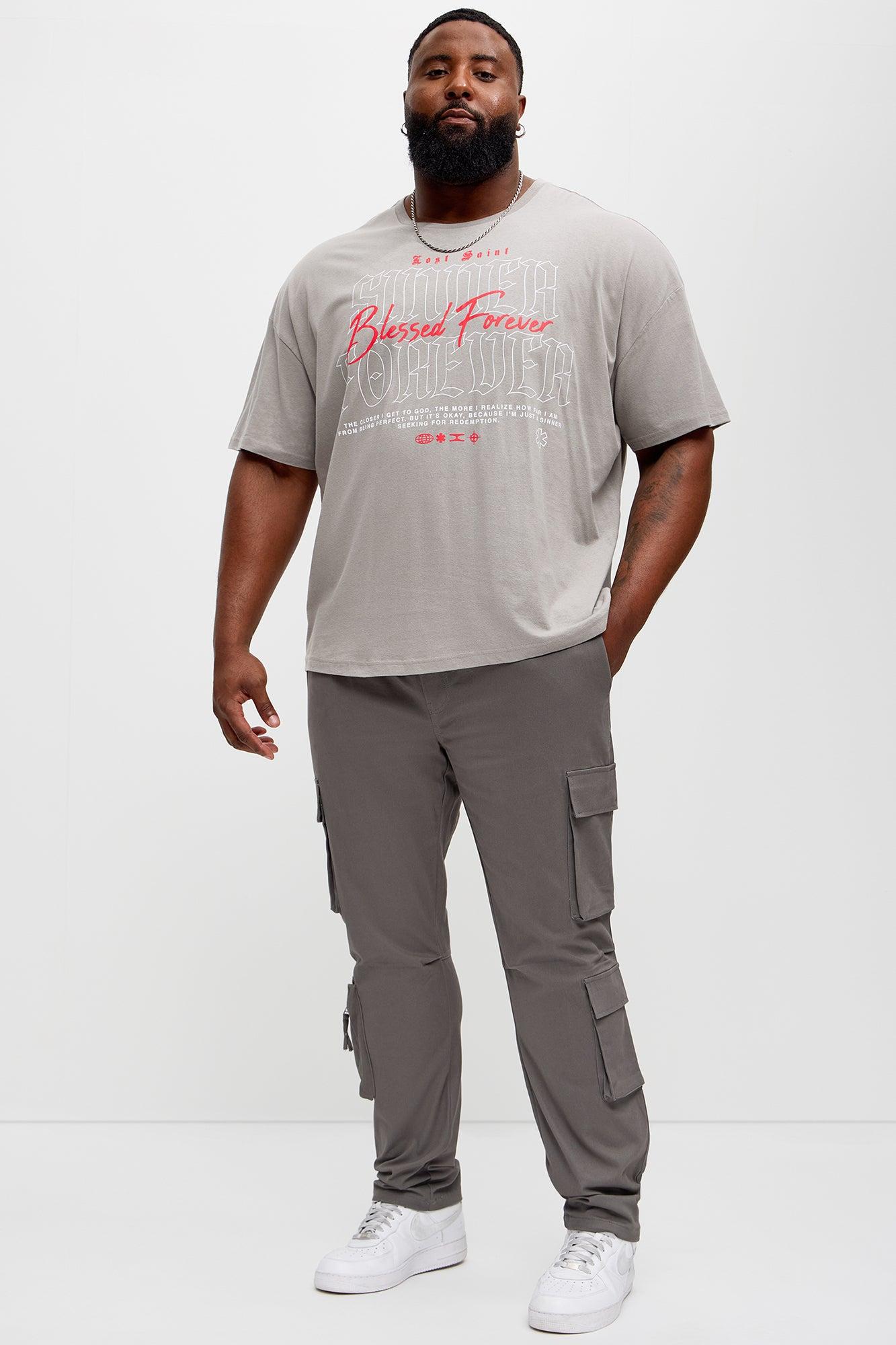 Stay On It Skinny Cargo Pants - Grey Product Image