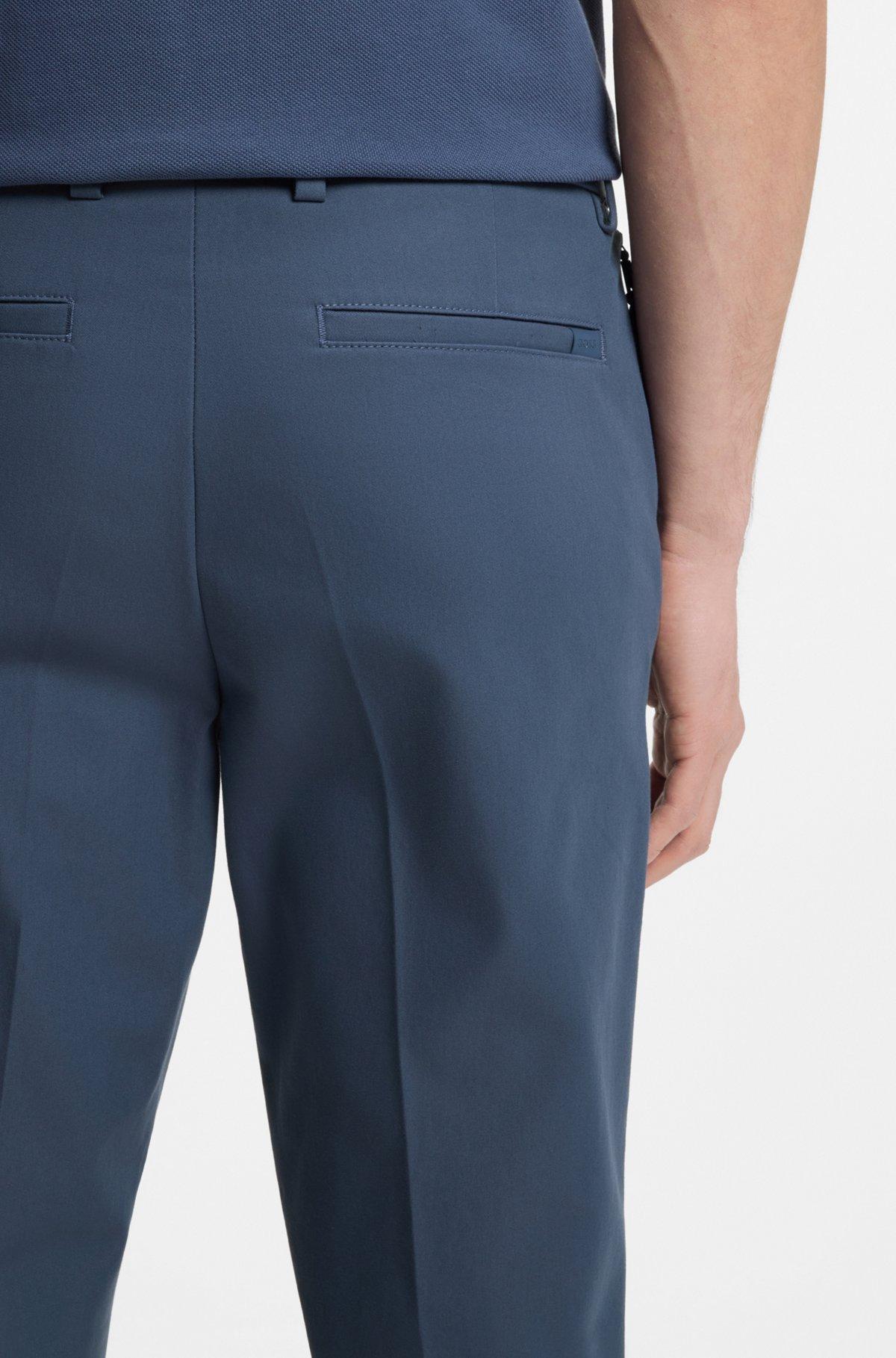 Slim-fit pants in cotton-blend twill Product Image