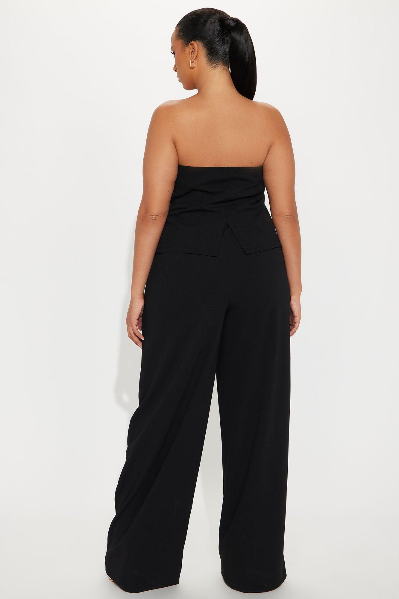 Business Type Jumpsuit - Black Product Image