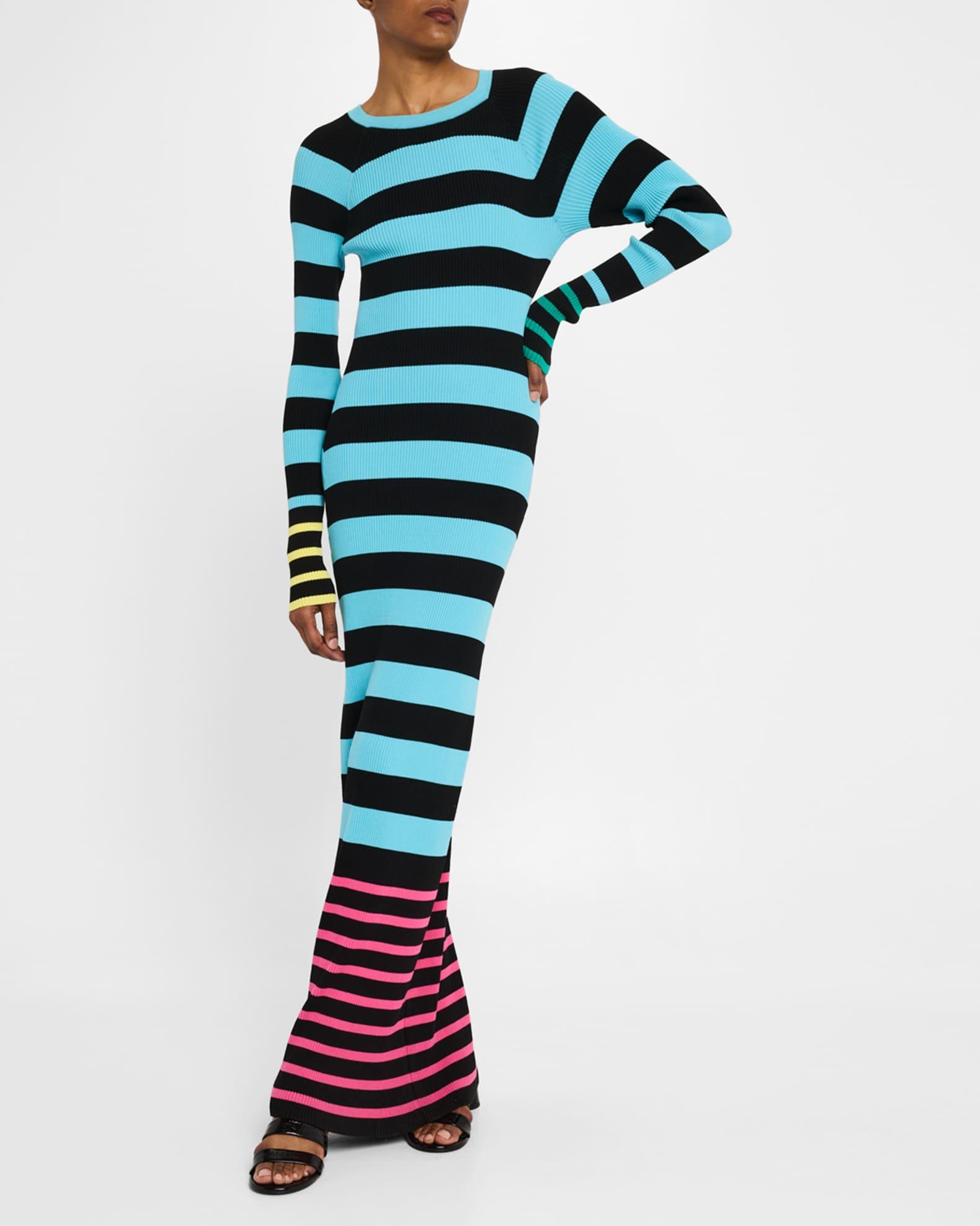 Sam Stripe Long-Sleeve Maxi Dress Product Image