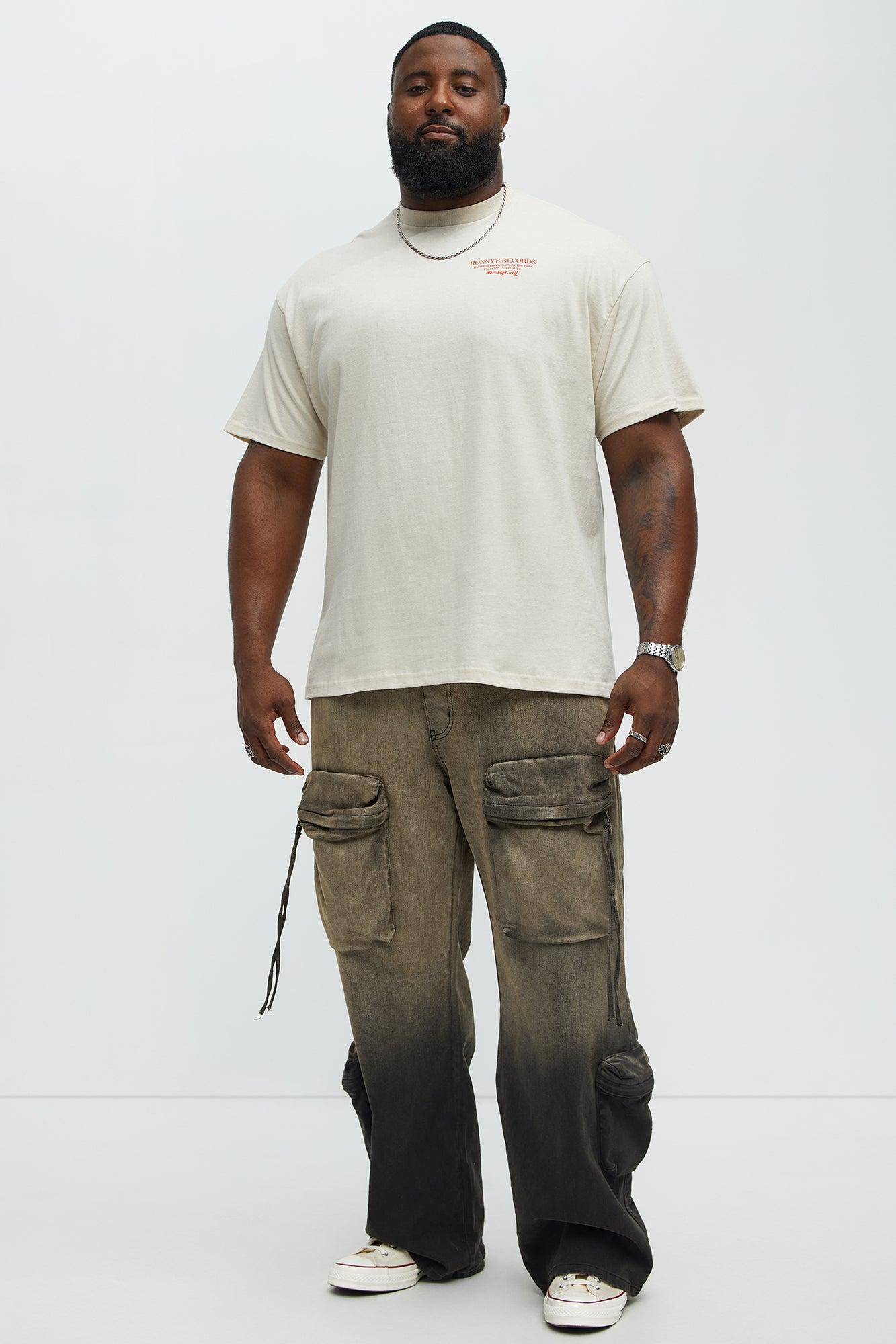 Ronny's Records NYC Short Sleeve Tee - Cream Male Product Image