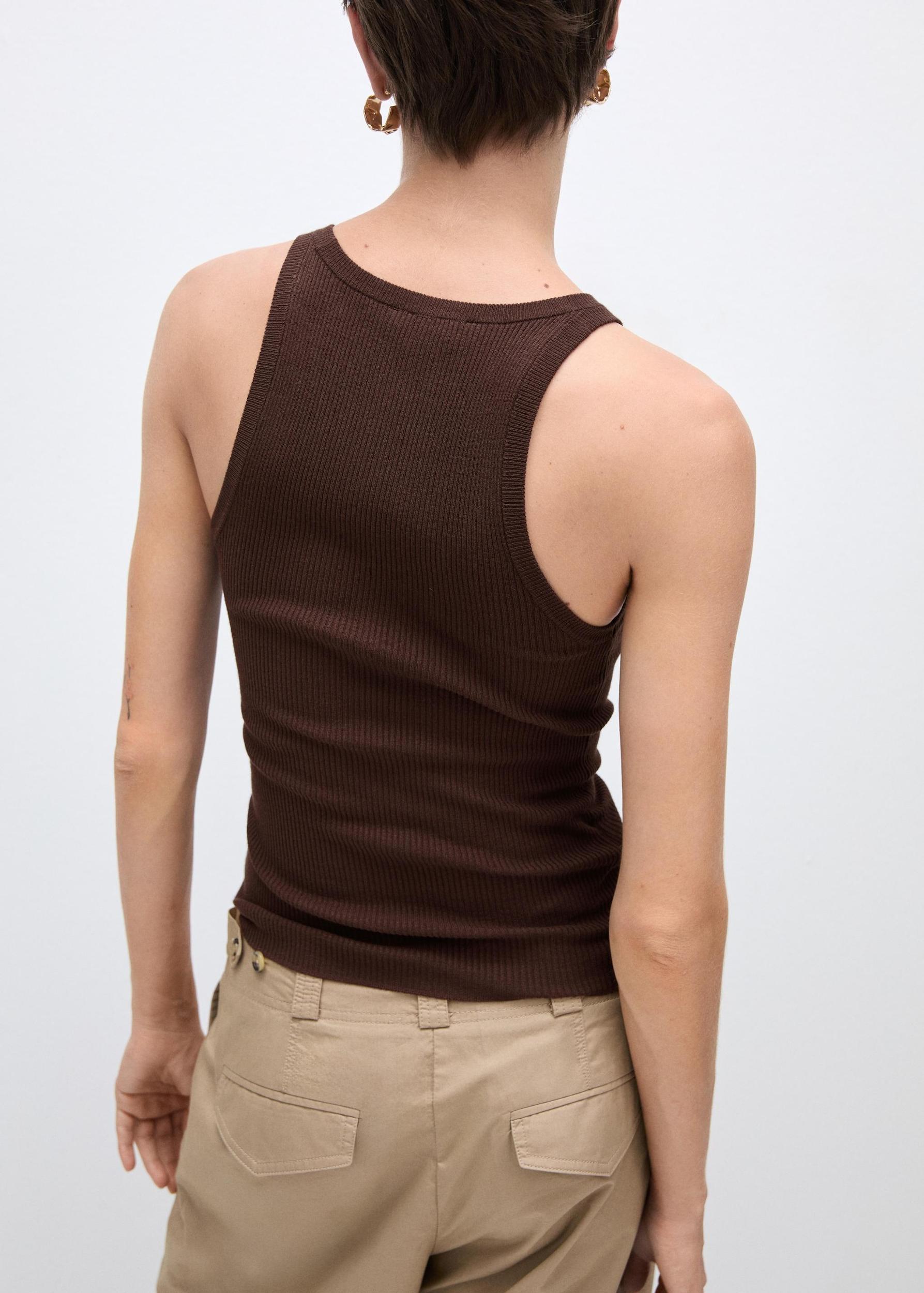 Knit strap top - Women | MANGO USA Product Image