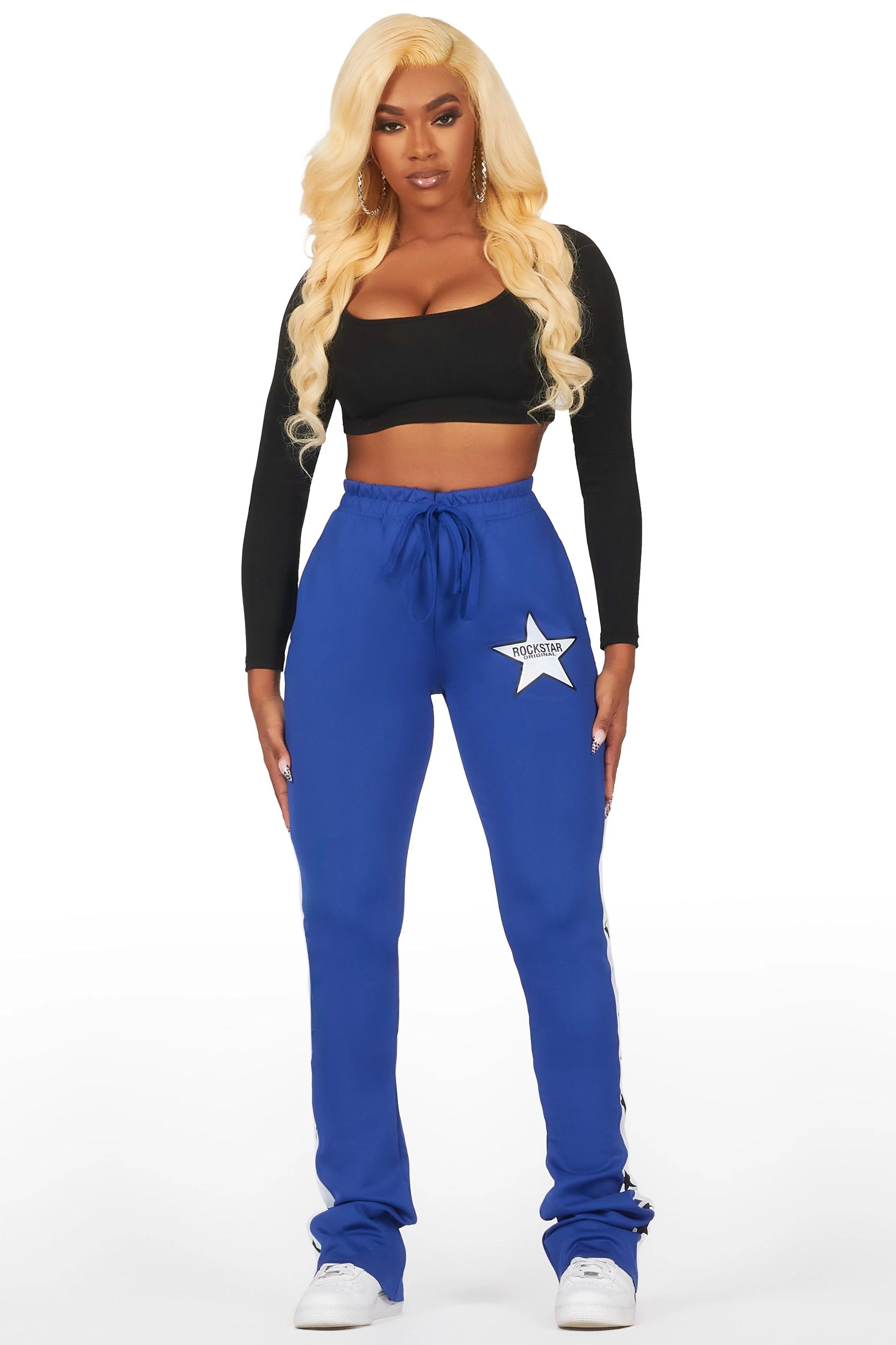 Kevona Blue Super Stacked Track Pant Female Product Image