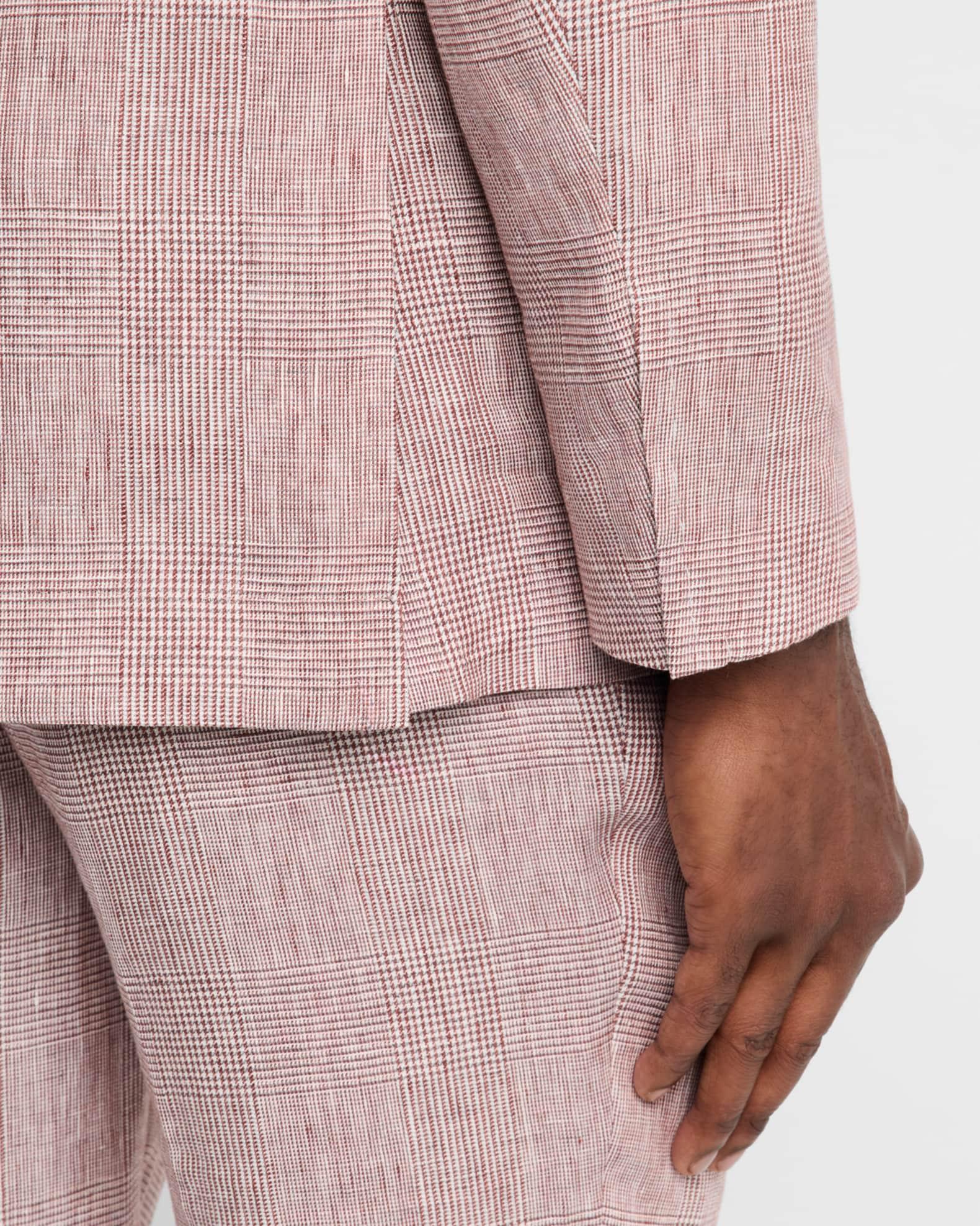 Men's Linen Glen Plaid Two-Piece Suit Product Image