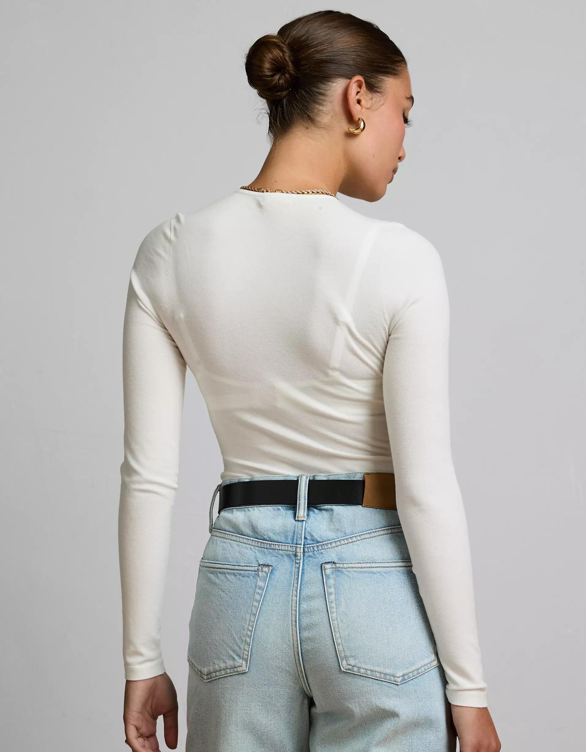 AE77 Premium Seamless Crew Neck Bodysuit Product Image