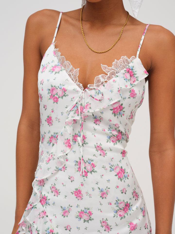 Josalyn Maxi Dress — White Product Image