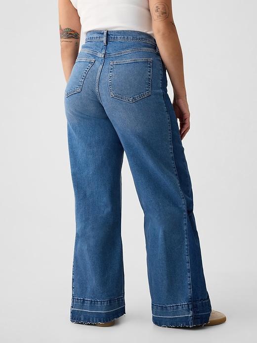 High Rise Stride Wide-Leg Jeans Product Image