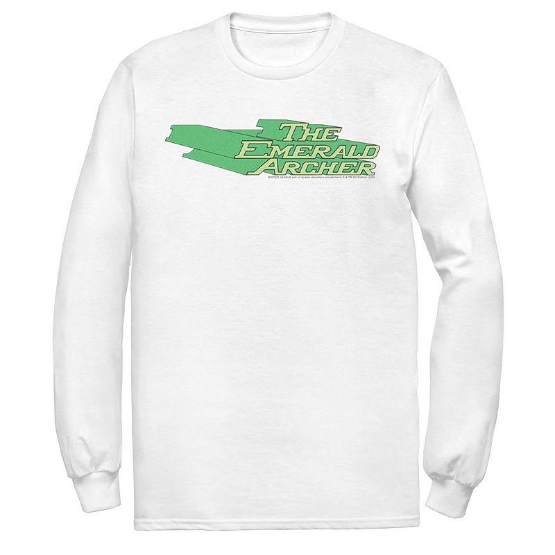 Men's DC Comics The Emerald Archer Text Poster Tee, Size: Large, White Product Image
